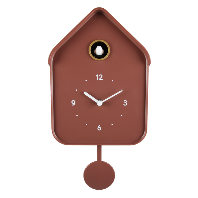 Horloge coucou Coucou EMDE rouge l.20.6 x H.39 cm