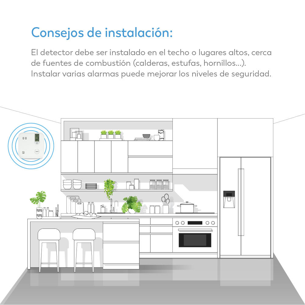 Detector de CO inteligente GARZA Eros - 14