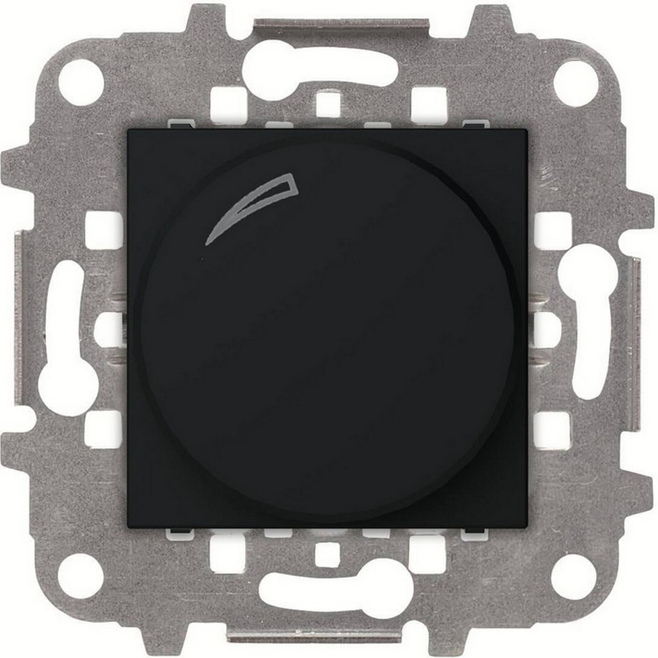 Regulador De Luz LED Niessen Zenit Plateado - Dimmer Rotativo/Pulsador, Para Hasta 10 Lámparas