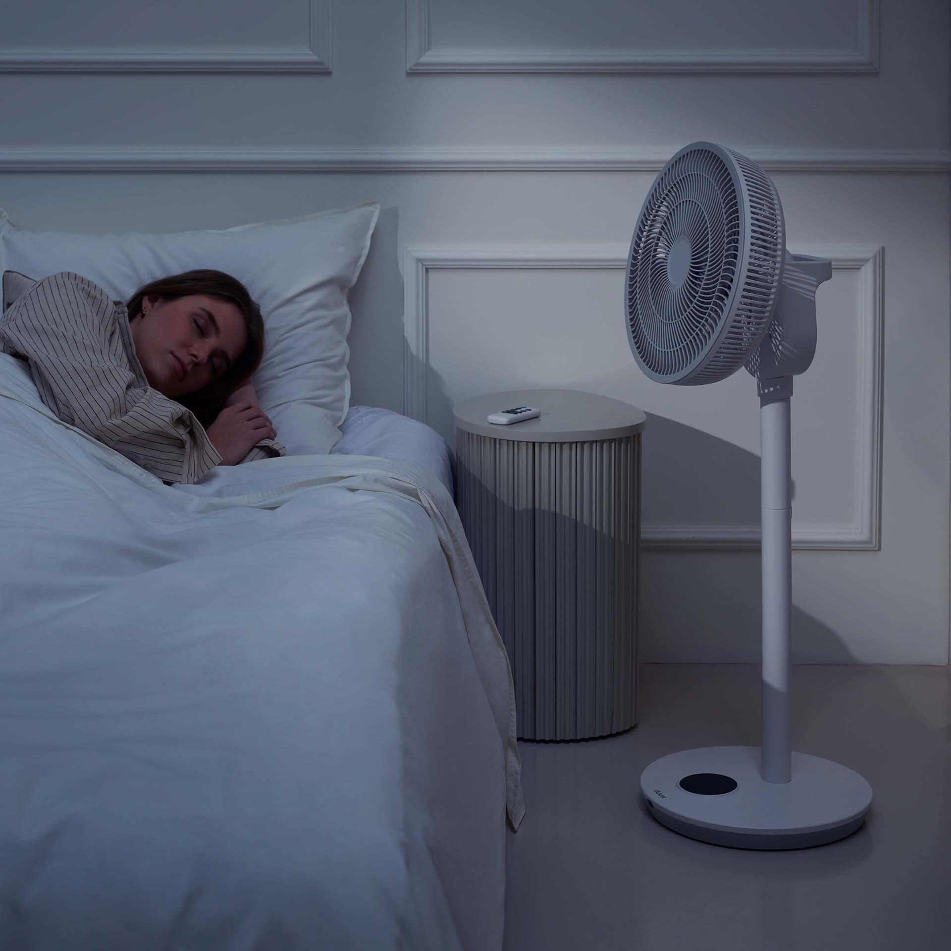 Ventilateur sur pied, DUUX blanc 21.5 W, D34 cm - 2
