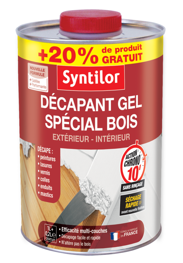 Décapant tous types de bois Gel SYNTILOR 1.2L