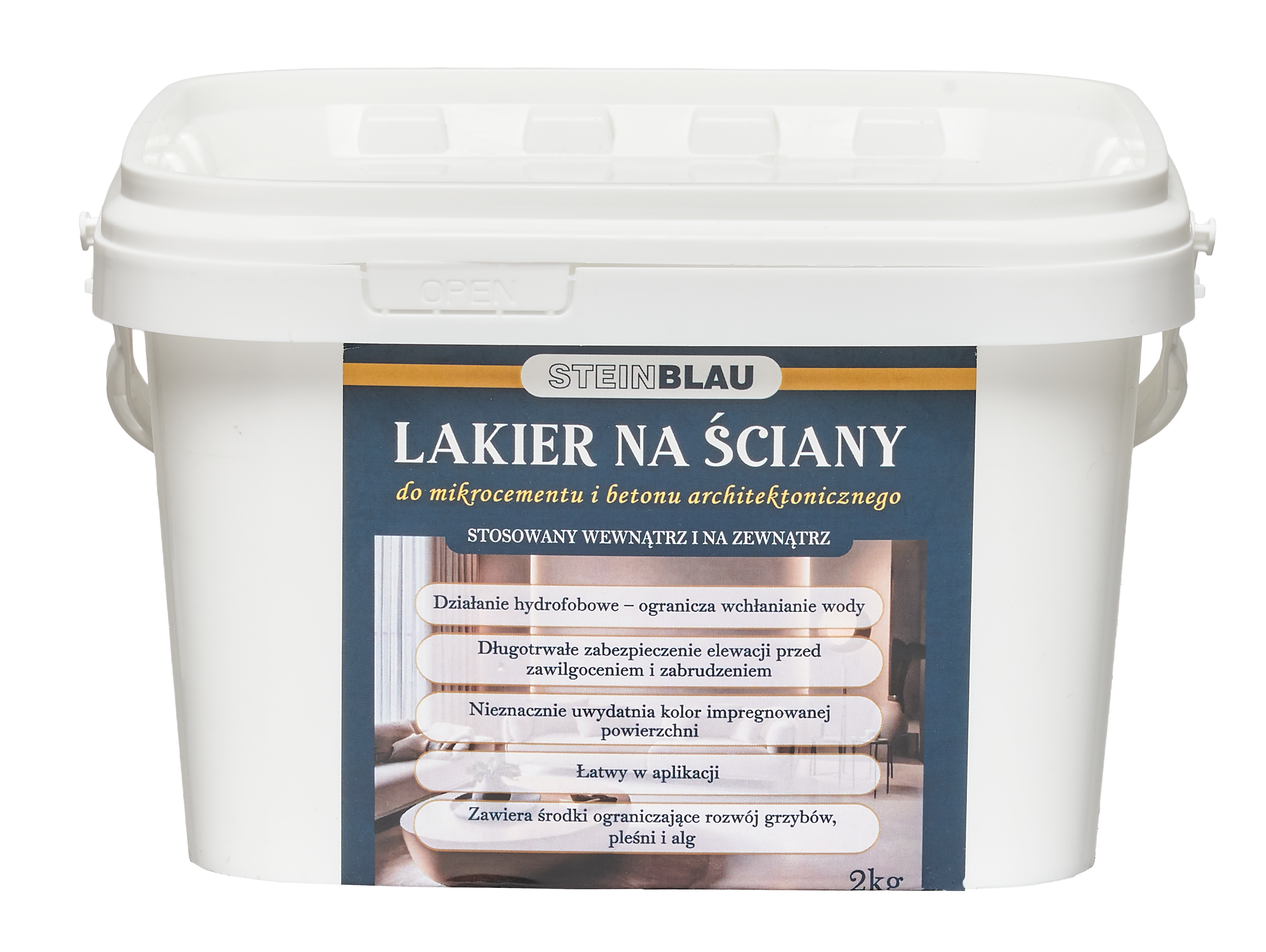 Lakier do mikrocementu i betonu 2 kg STEINBLAU