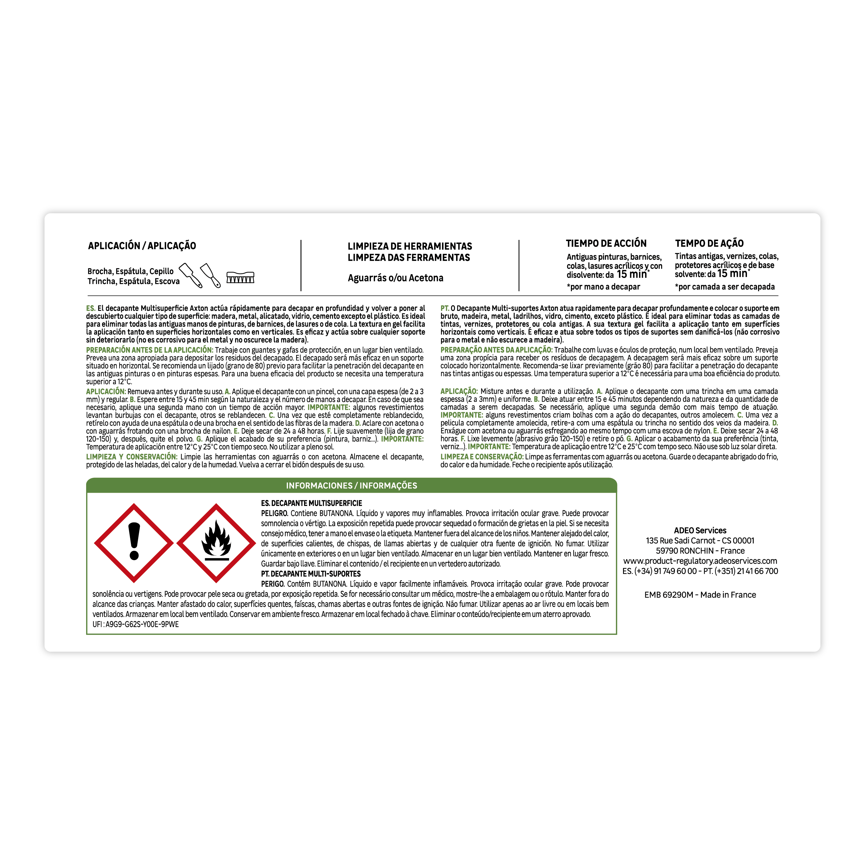 Decapante universal sintético Axton 250ml - 4