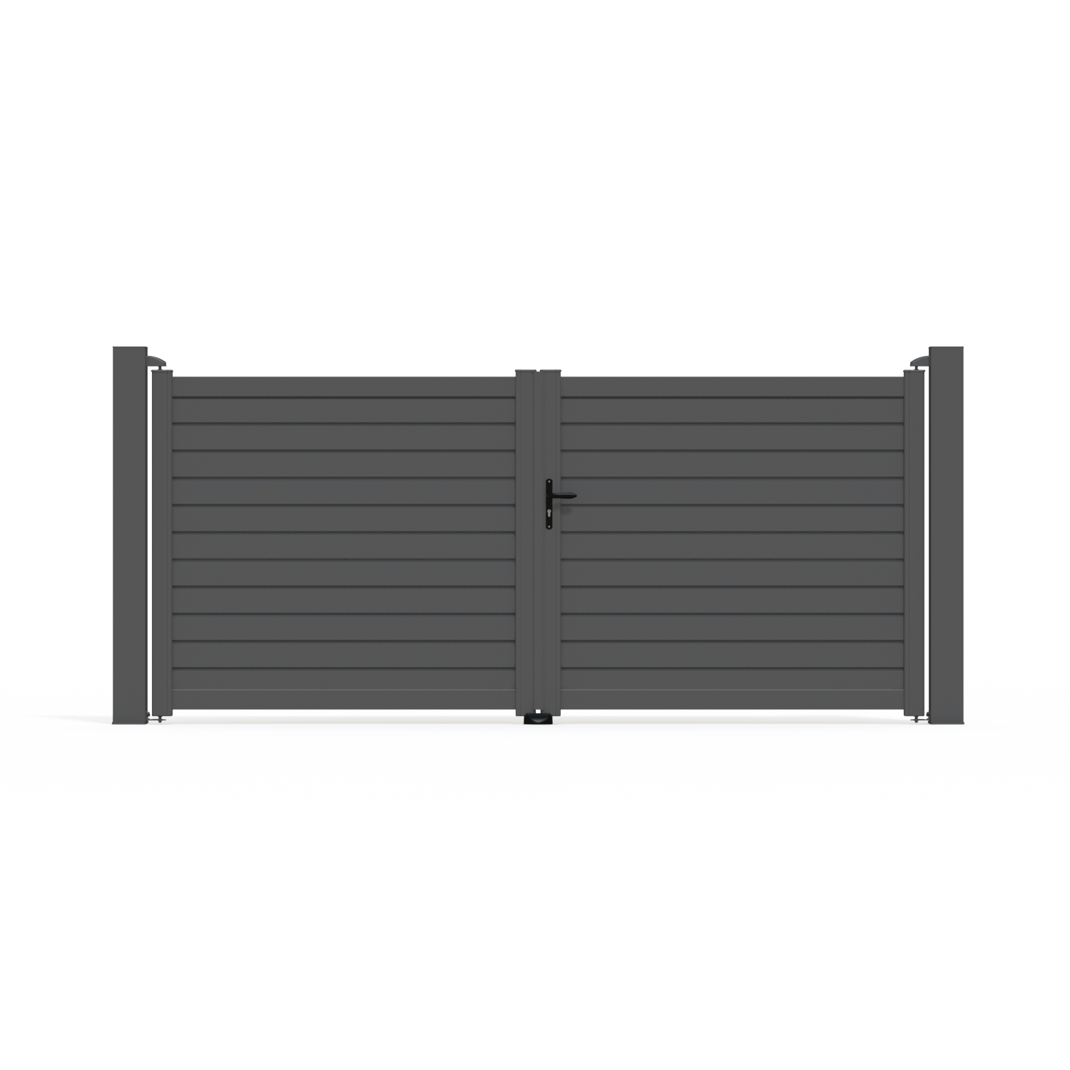 Puerta batiente klosup zef aluminio 157.4x349cm