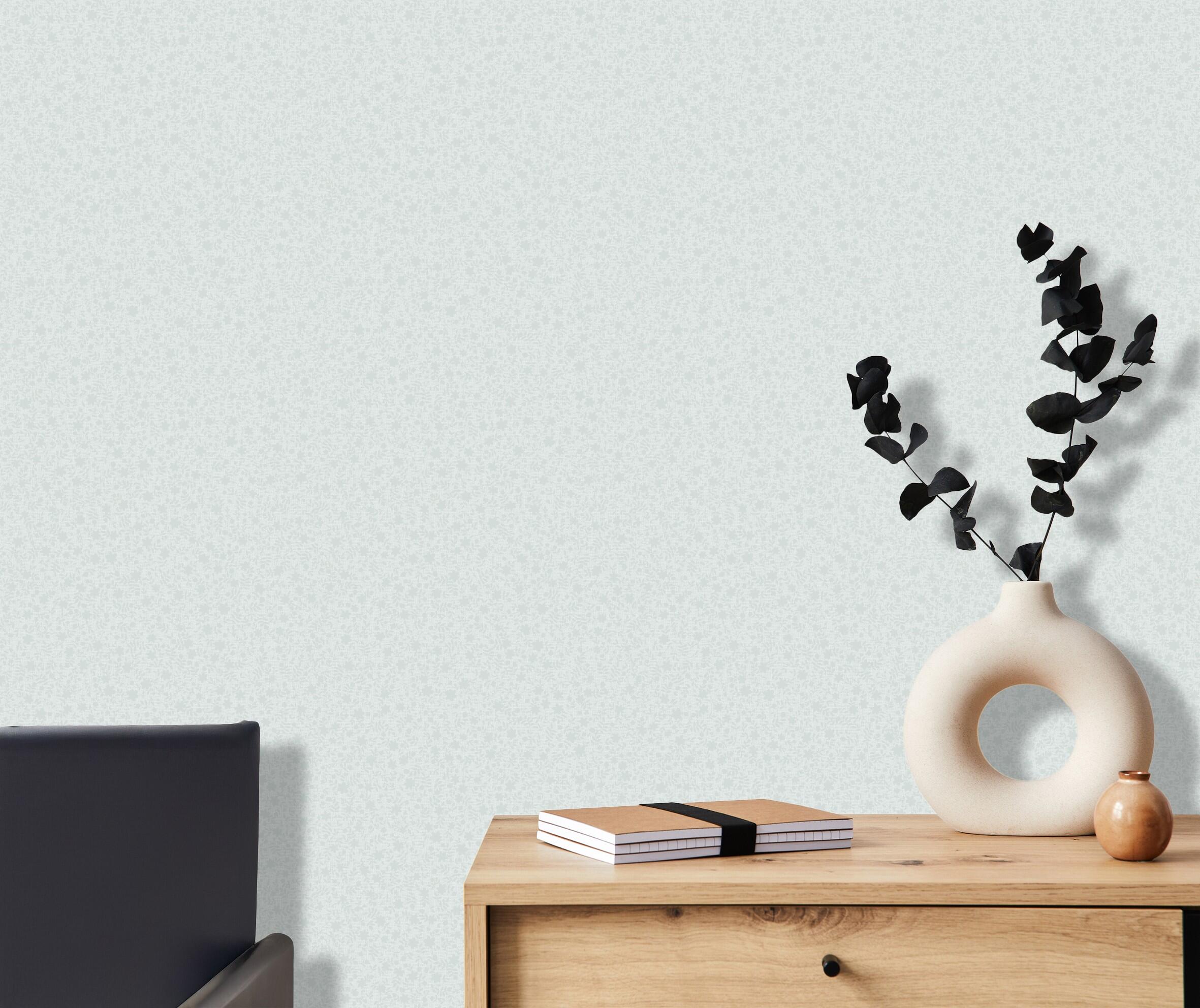 Papel pintado vinilo aplicación cola en pared pol 2 azul marburg 100cmx5m lavable