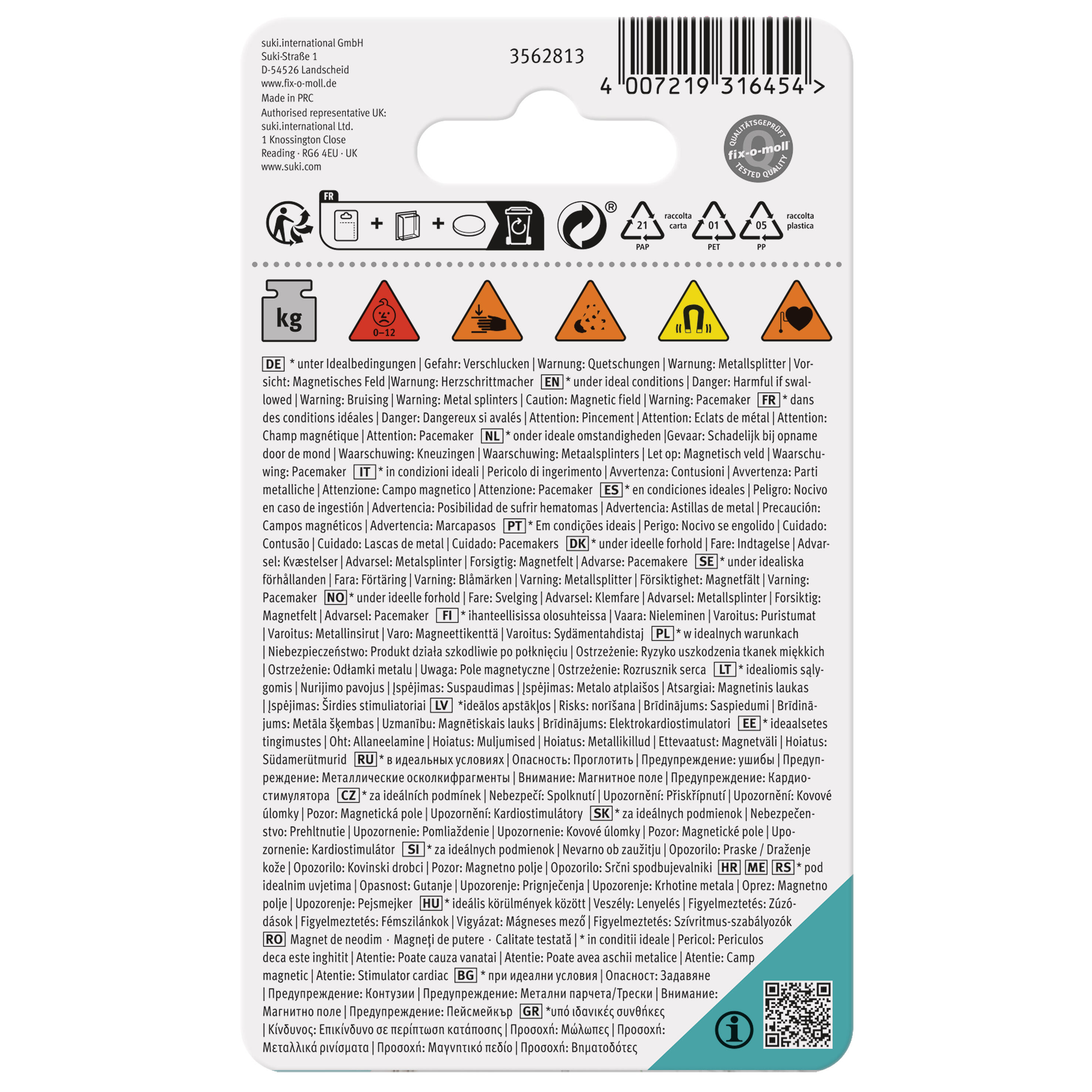 4 Íman disco NEODIM PLT D19MM H3MM 10KG - 6