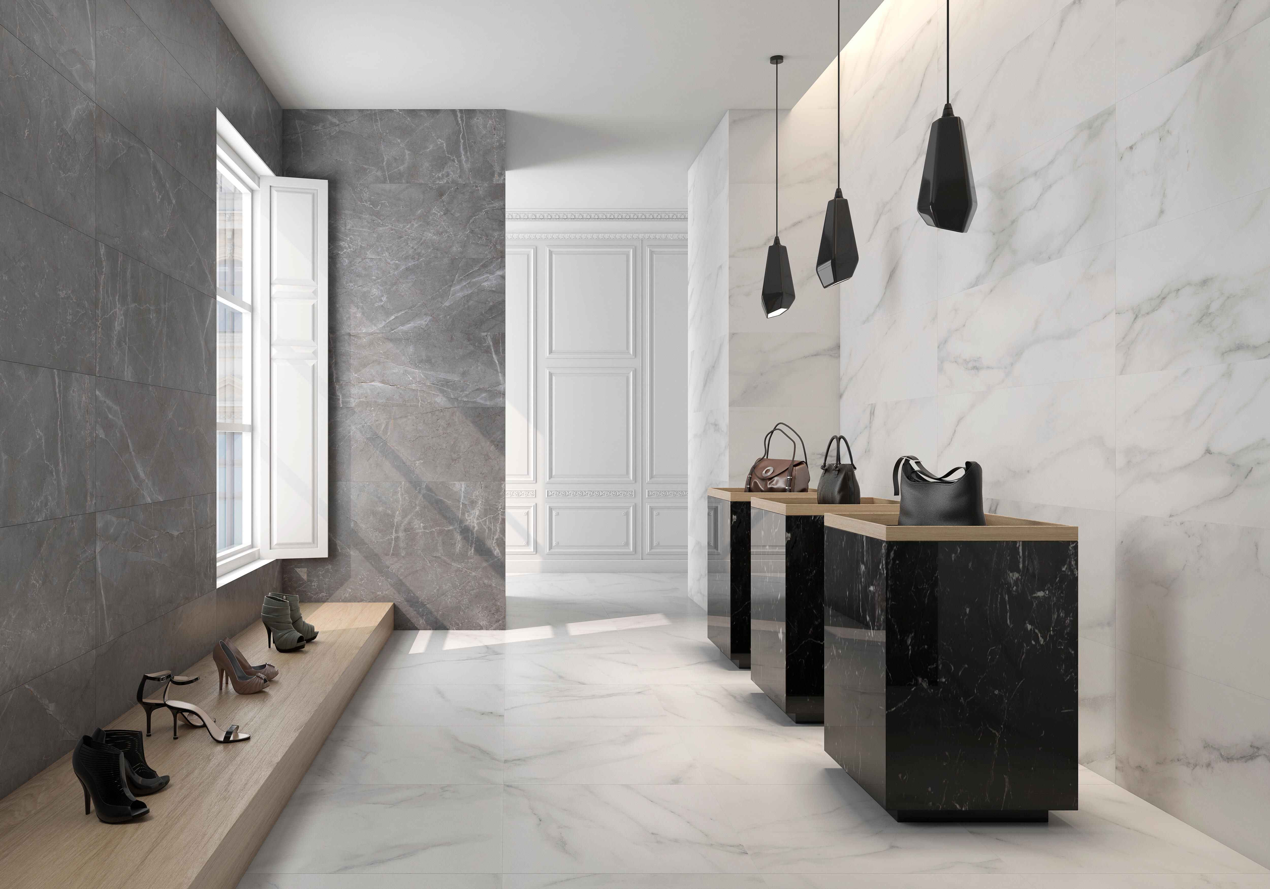 Suelo/azulejo porcelánico ateneo efecto mármol blanco mate 60x60 cm c0 saloni