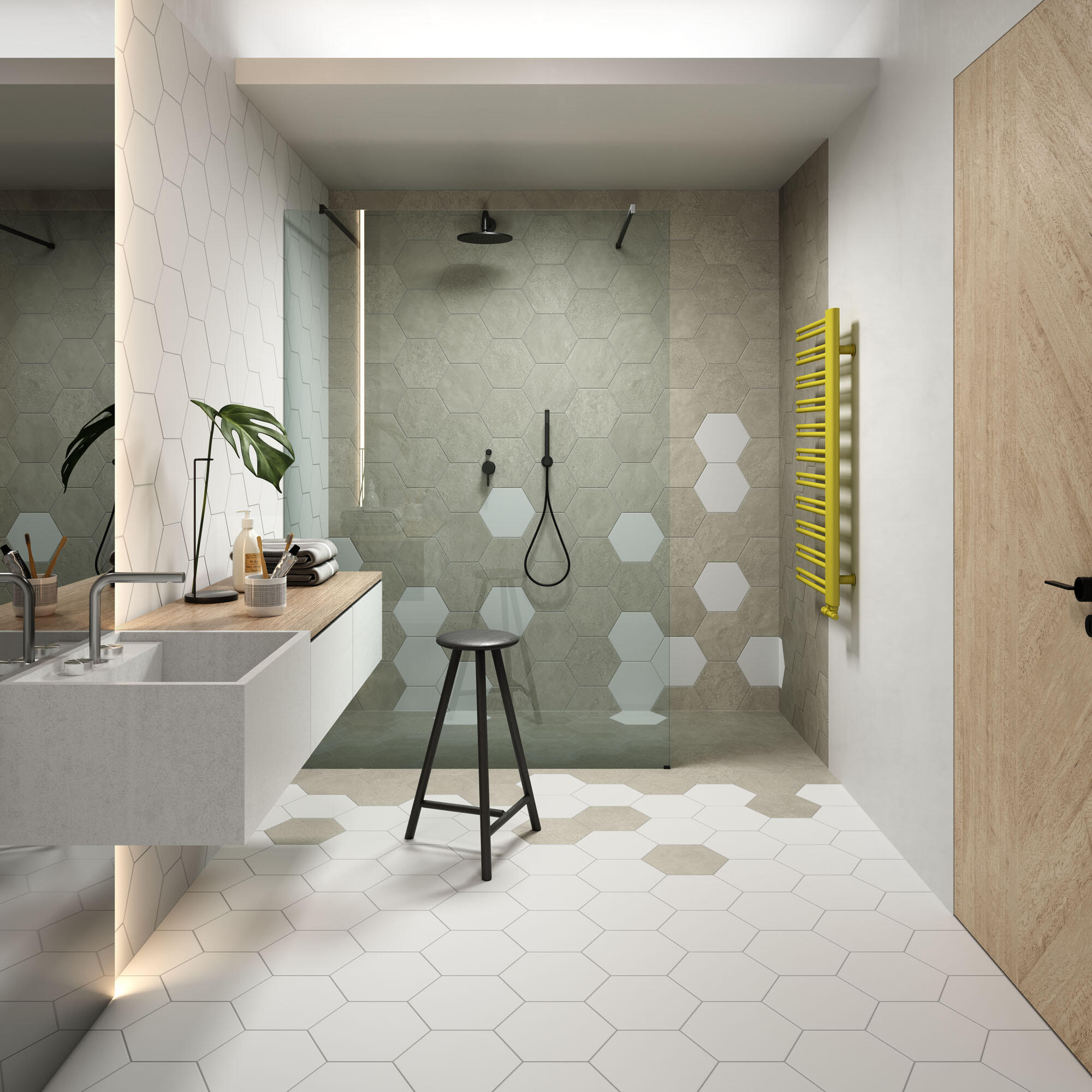Carrelage sol/mur intérieur blanc Matiere l.27 x L.27 cm - 3