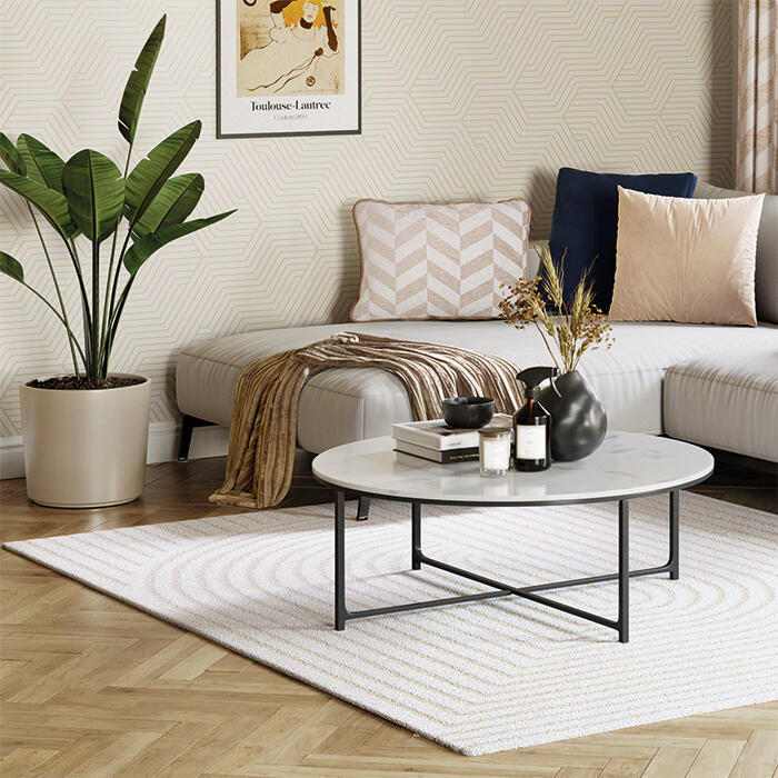 Cojín decorativo rectangular Magnus espigas chenilla algodón, poliéster, viscosa beige khol INSPIRE 40x60cm - 9