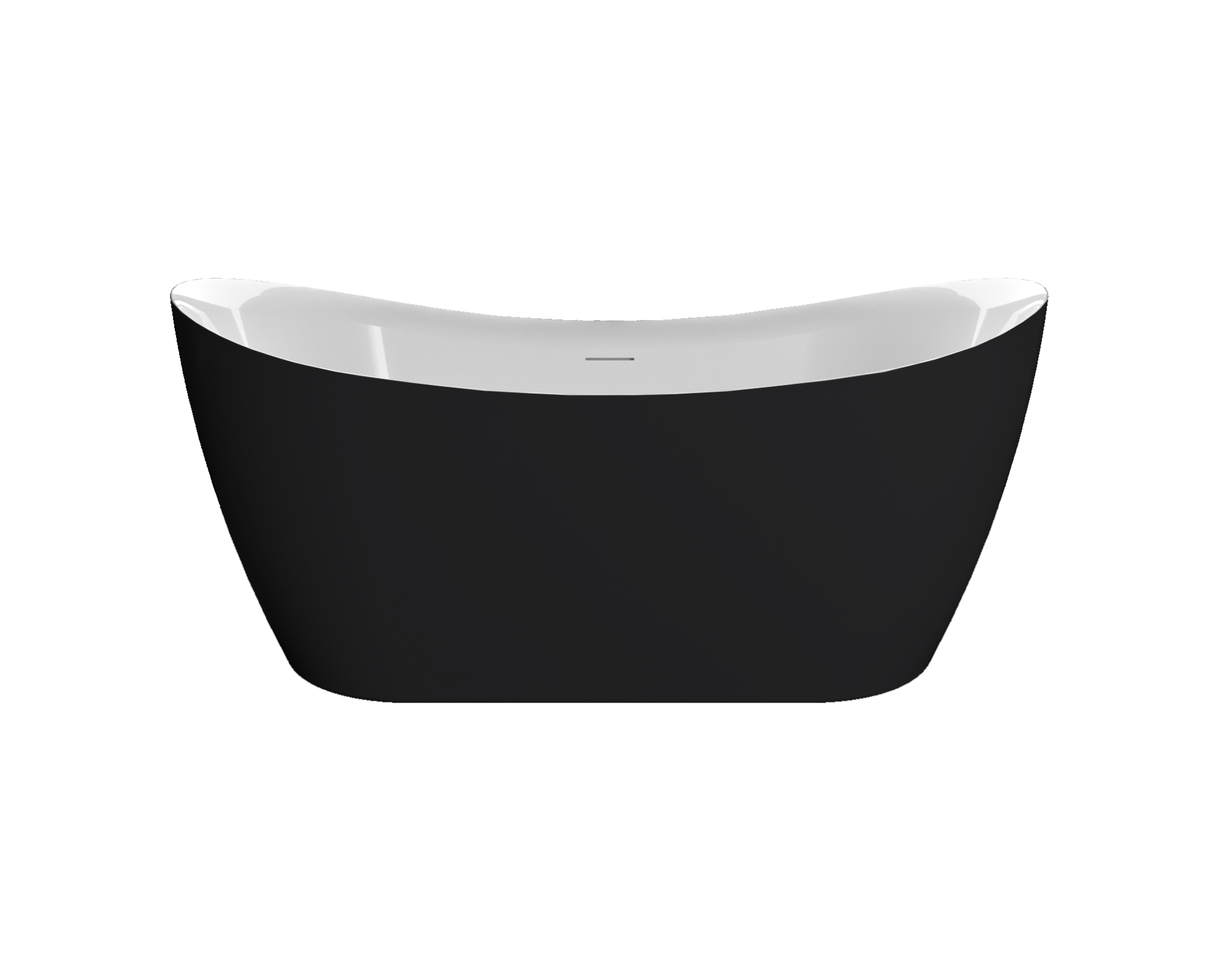 Bañera isla OBATH Nao negro 150x73 cm - 8