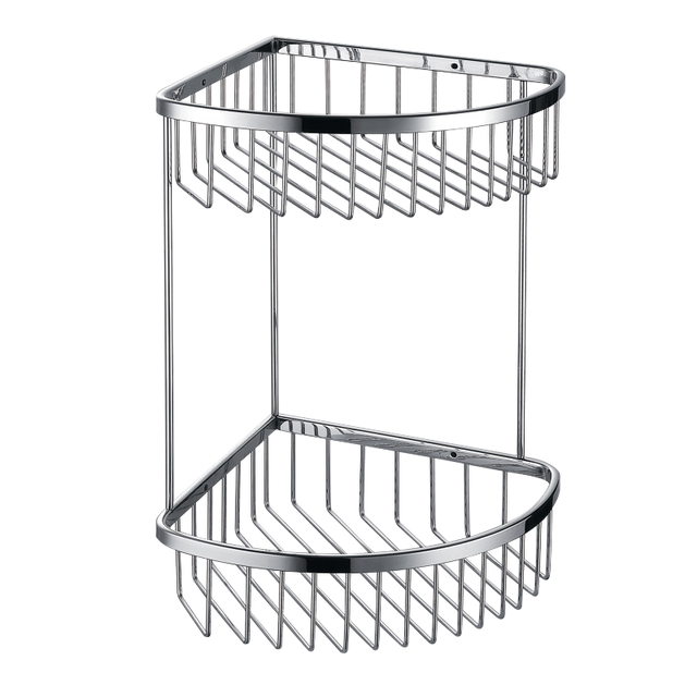 CESTILLO DE DUCHA PARA RINCON DOBLE ALTURA CROMO