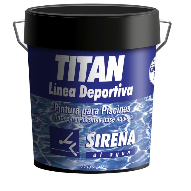 TINTA PARA PISCINAS BASE AQUOSA SIRENA TITAN 4L AZUL