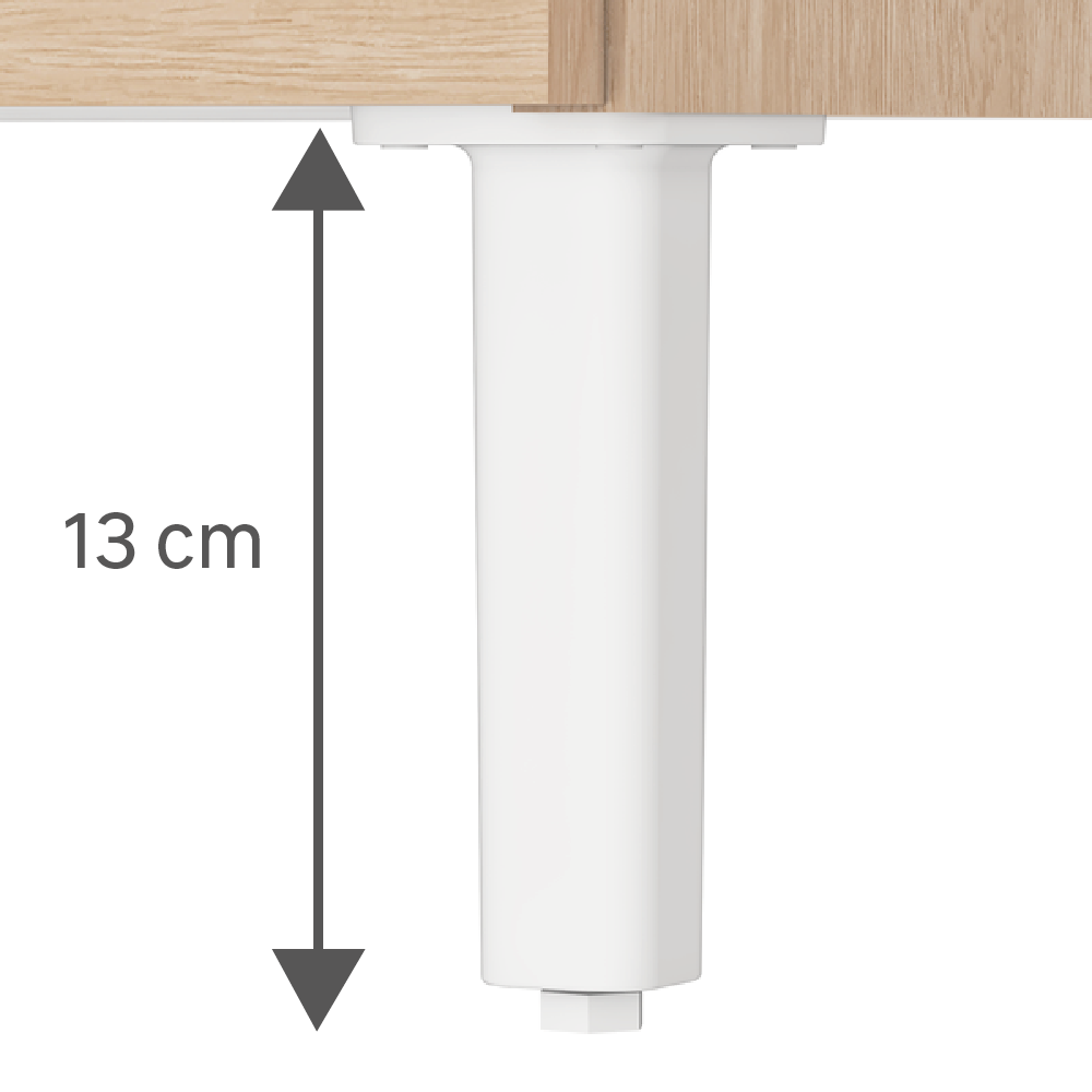 Mueble de baño easy decoración roble natural 50x40 cm (lavabo no incluido)