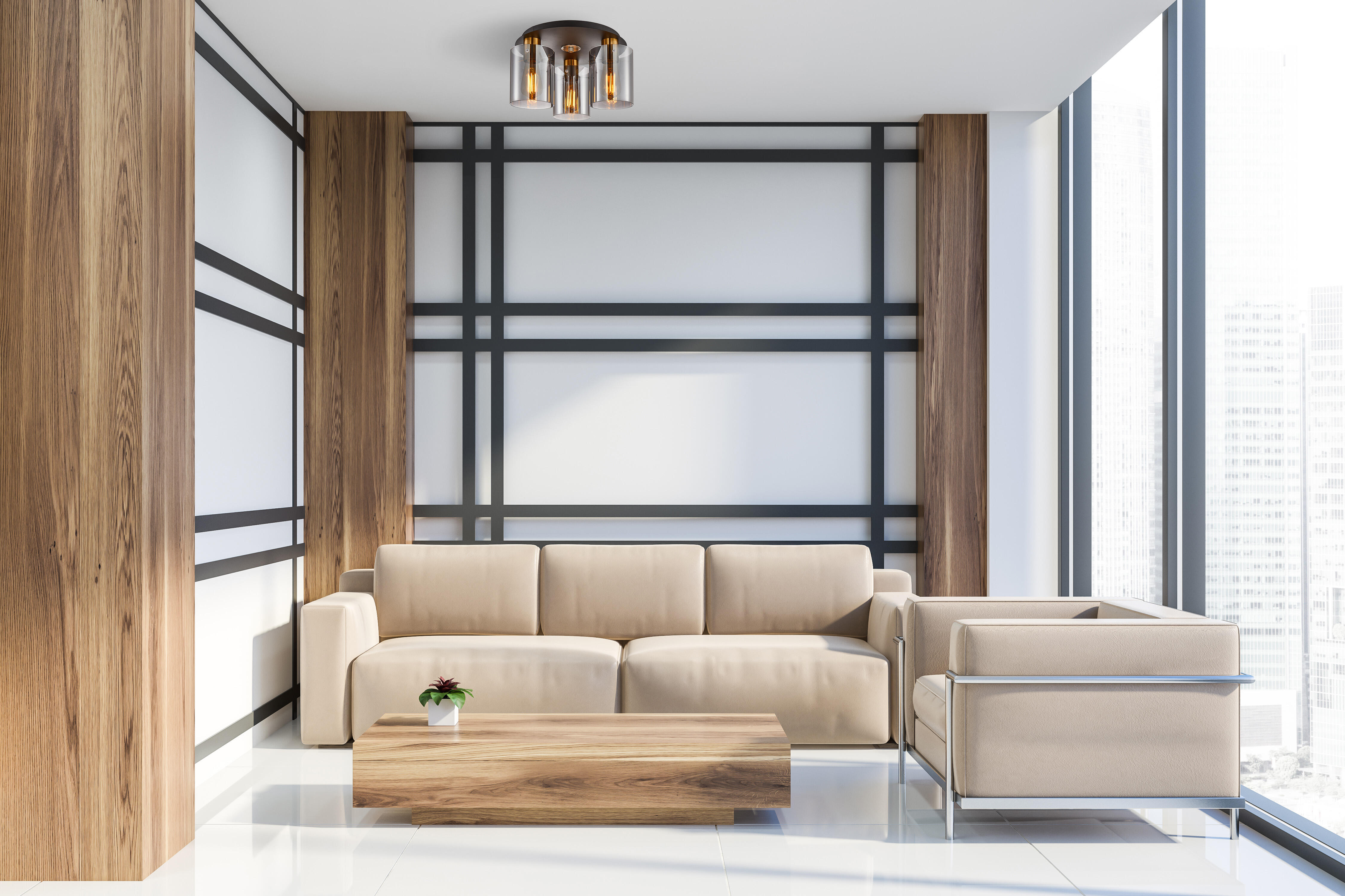 Lampa sufitowa Sardo złota 3 x E27 Italux - 2