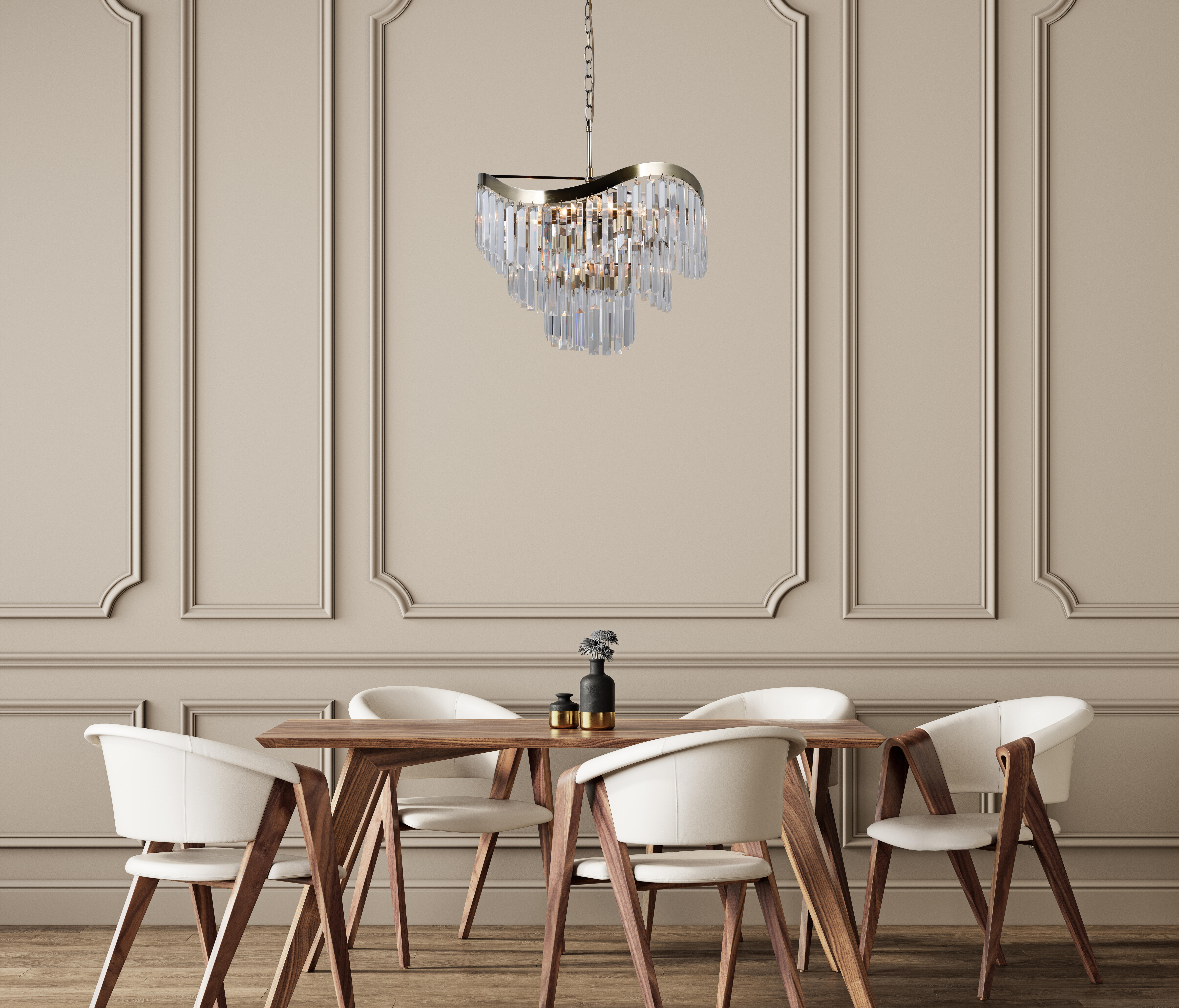 Lampa wisząca Sabriga patyna 8 x E14 Italux - 2