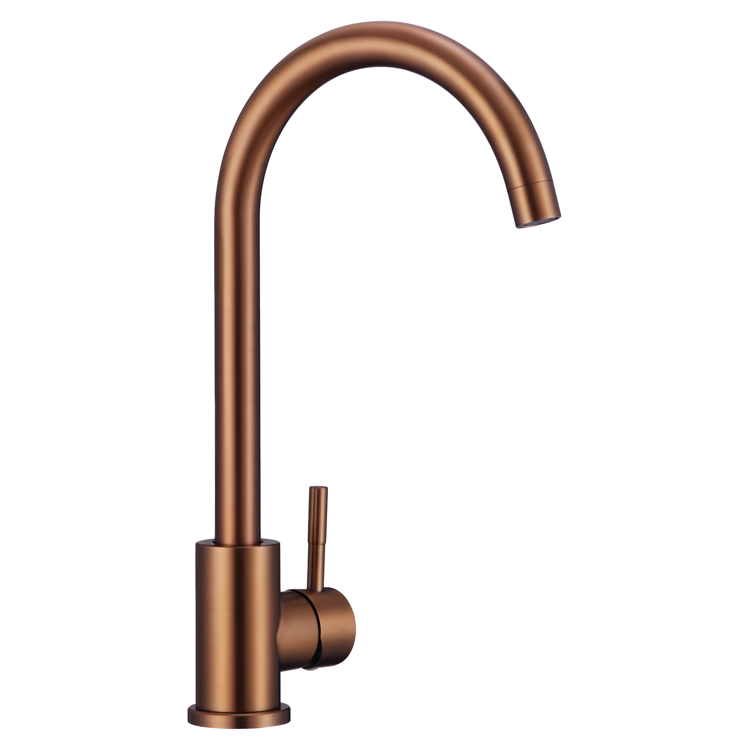 Bateria kuchenna Boco różowe złoto PVD z wylewką U Kuchinox