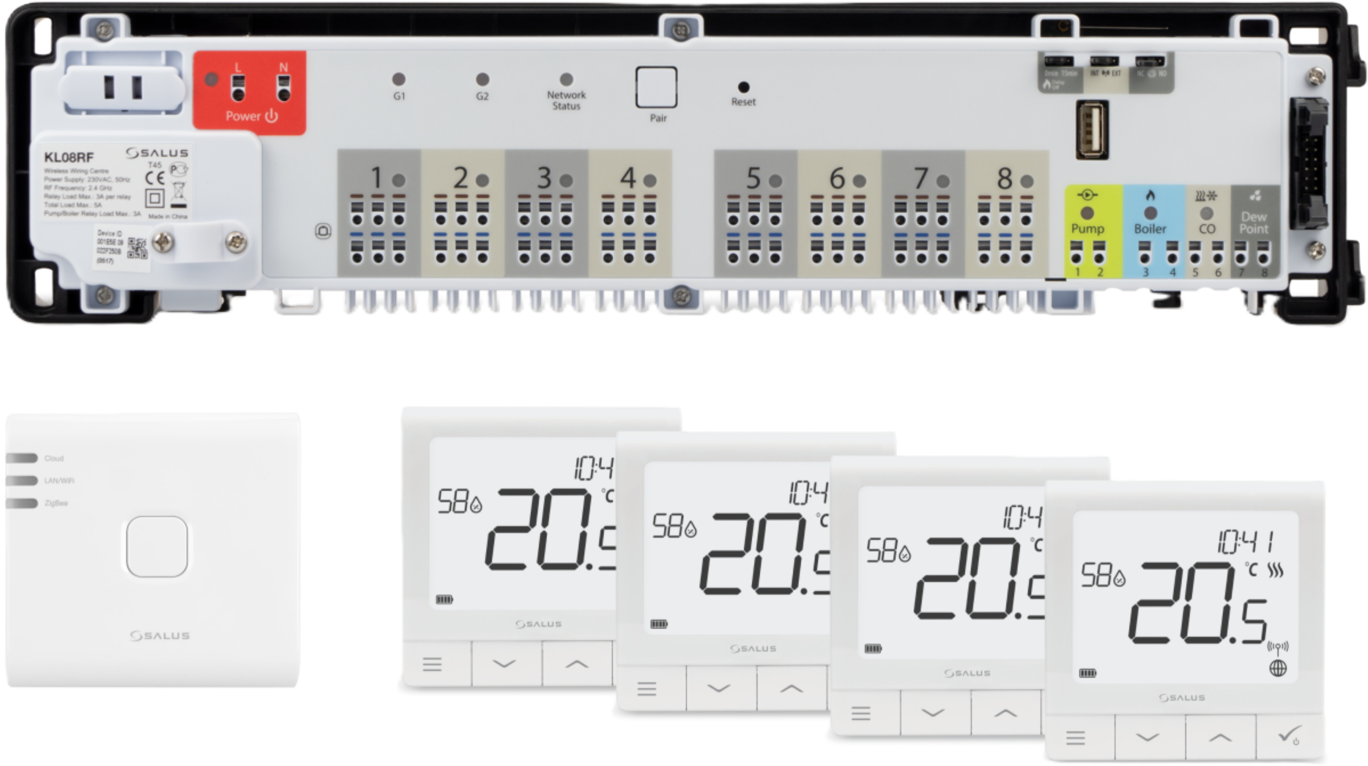 Zestaw termostatów internetowych bezprzewodowych StartPack Premium RF Salus