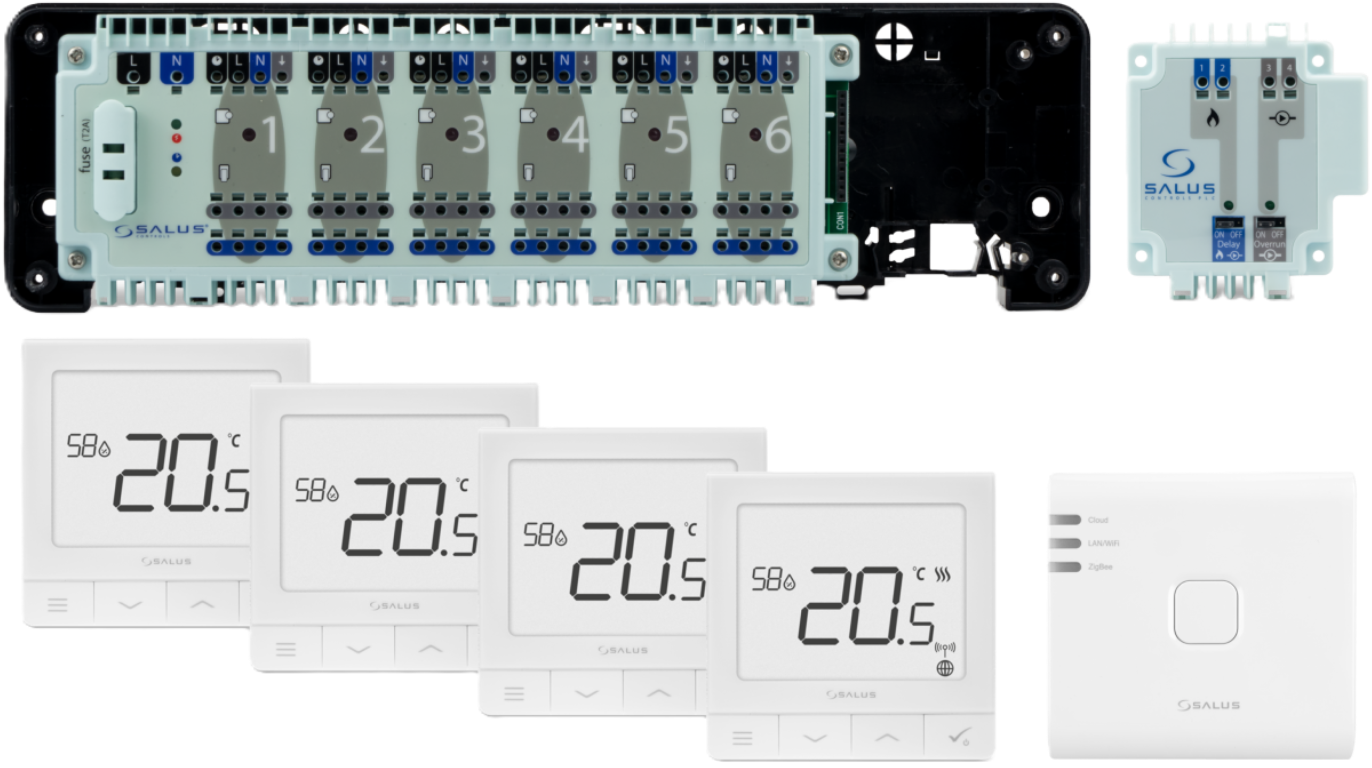 Zestaw termostatorów StartPack Premium biały Salus