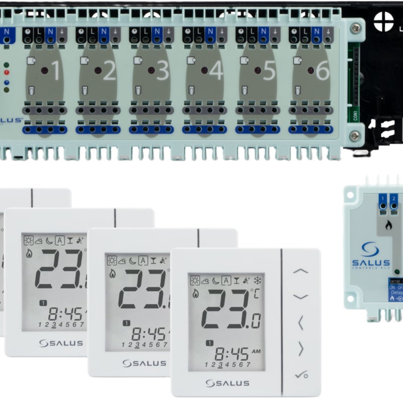 Zestaw termostatów internetowych przewodowych StartPack Standard Salus
