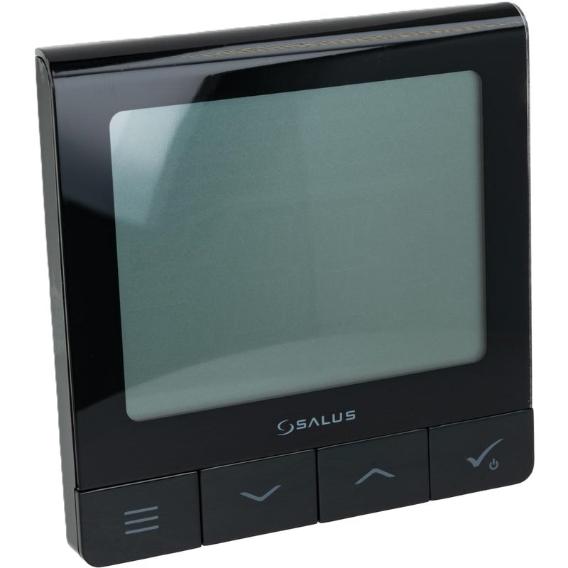 Bezprzewodowy natynkowy regulator temperatury czarny SQ610BRF Salus