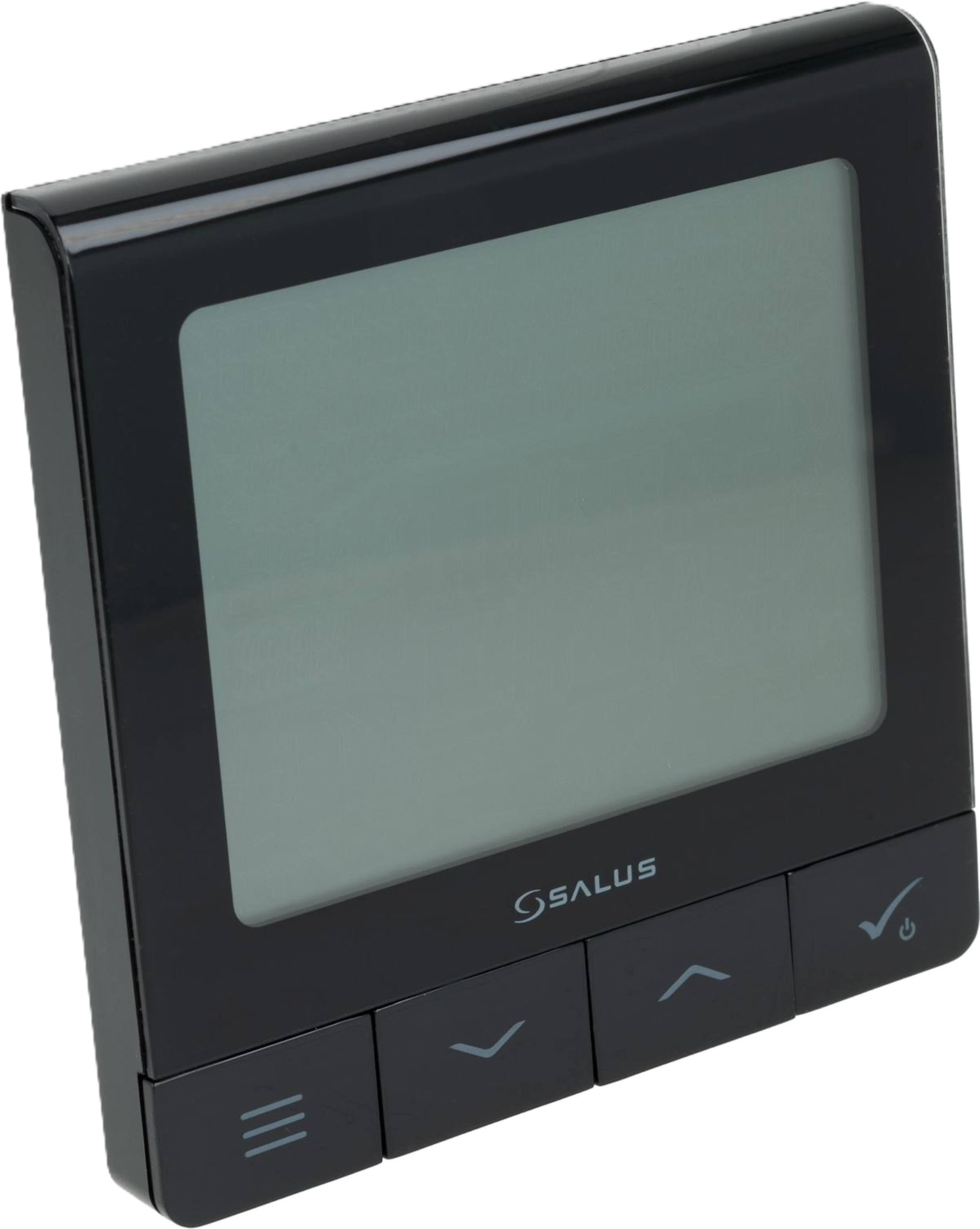 Przewodowy podtynkowy regulator temperatury czarny SQ610B Salus