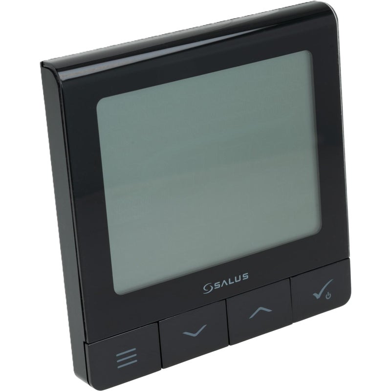 Przewodowy podtynkowy regulator temperatury czarny SQ610B Salus