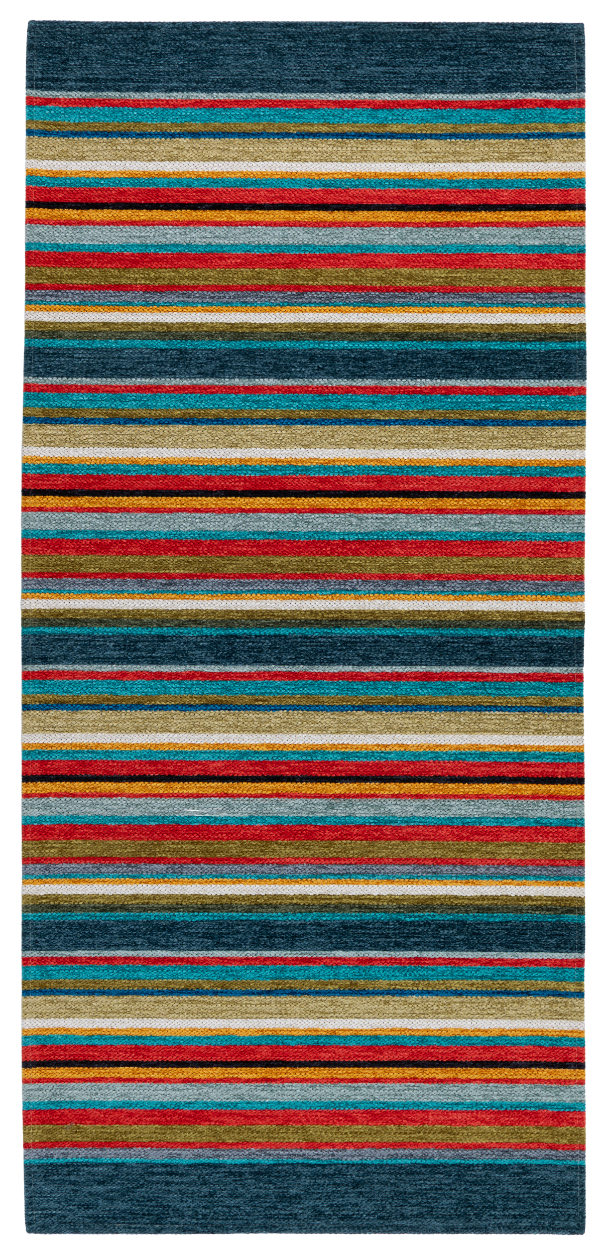 Chodnik dywanowy Laos Chenille Paski multikolor 65 x 160 cm