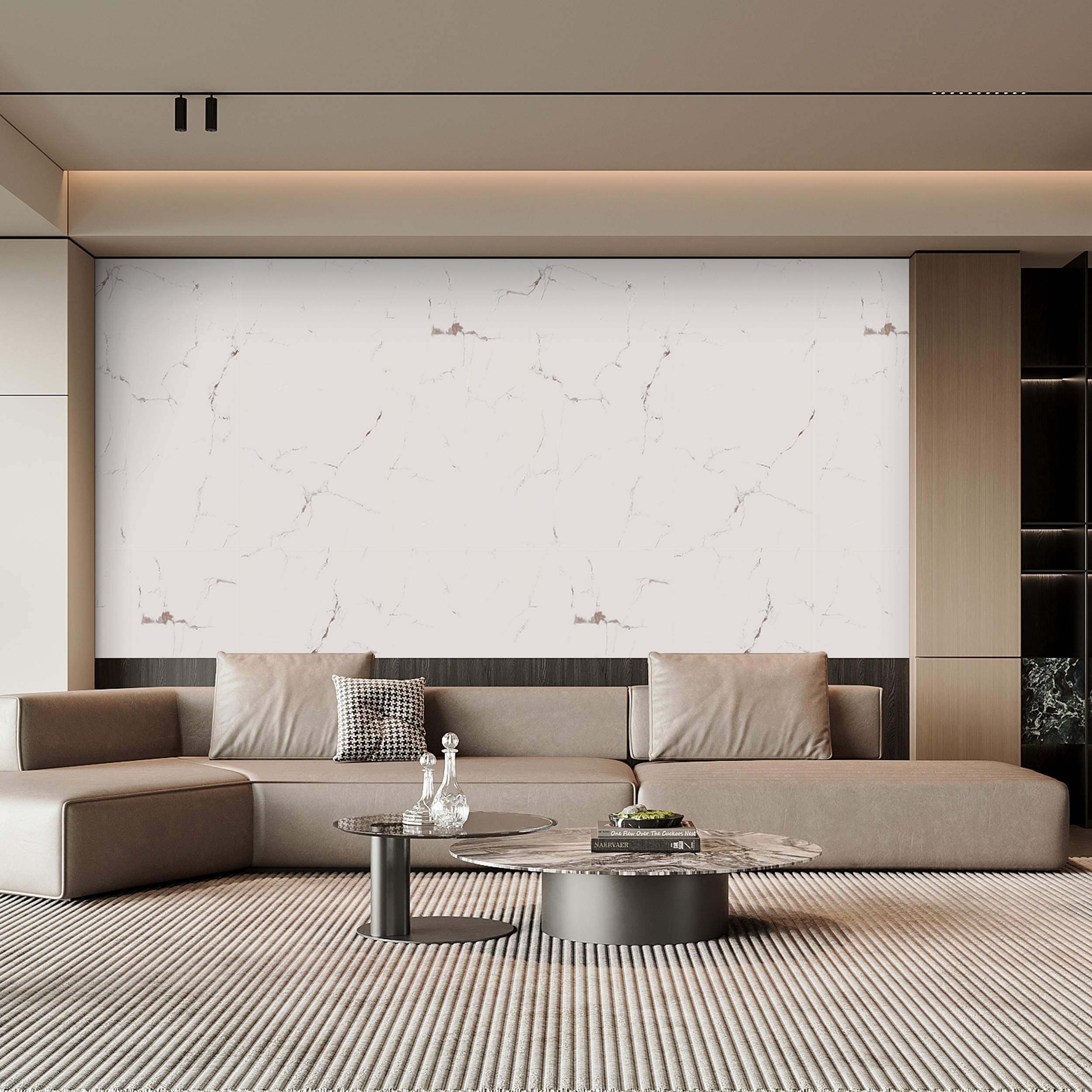Panele ścienne winylowe 120x60 cm Bianco Oro biały złoty marmur - 2