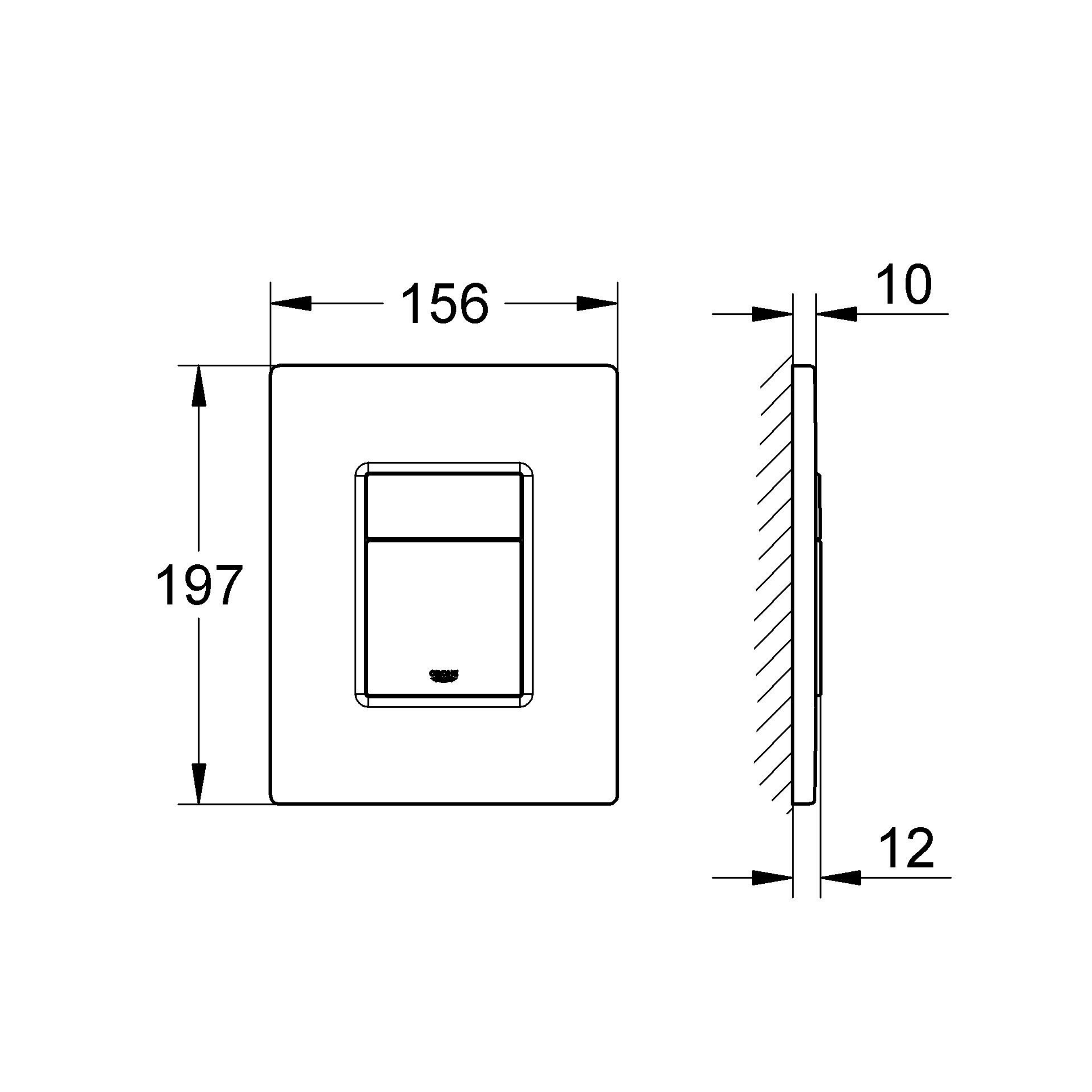 Przycisk spłukujący złoty do stelaża Even GROHE - 3