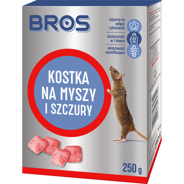 Kostka do zwalczania myszy i szczurów 25x10G