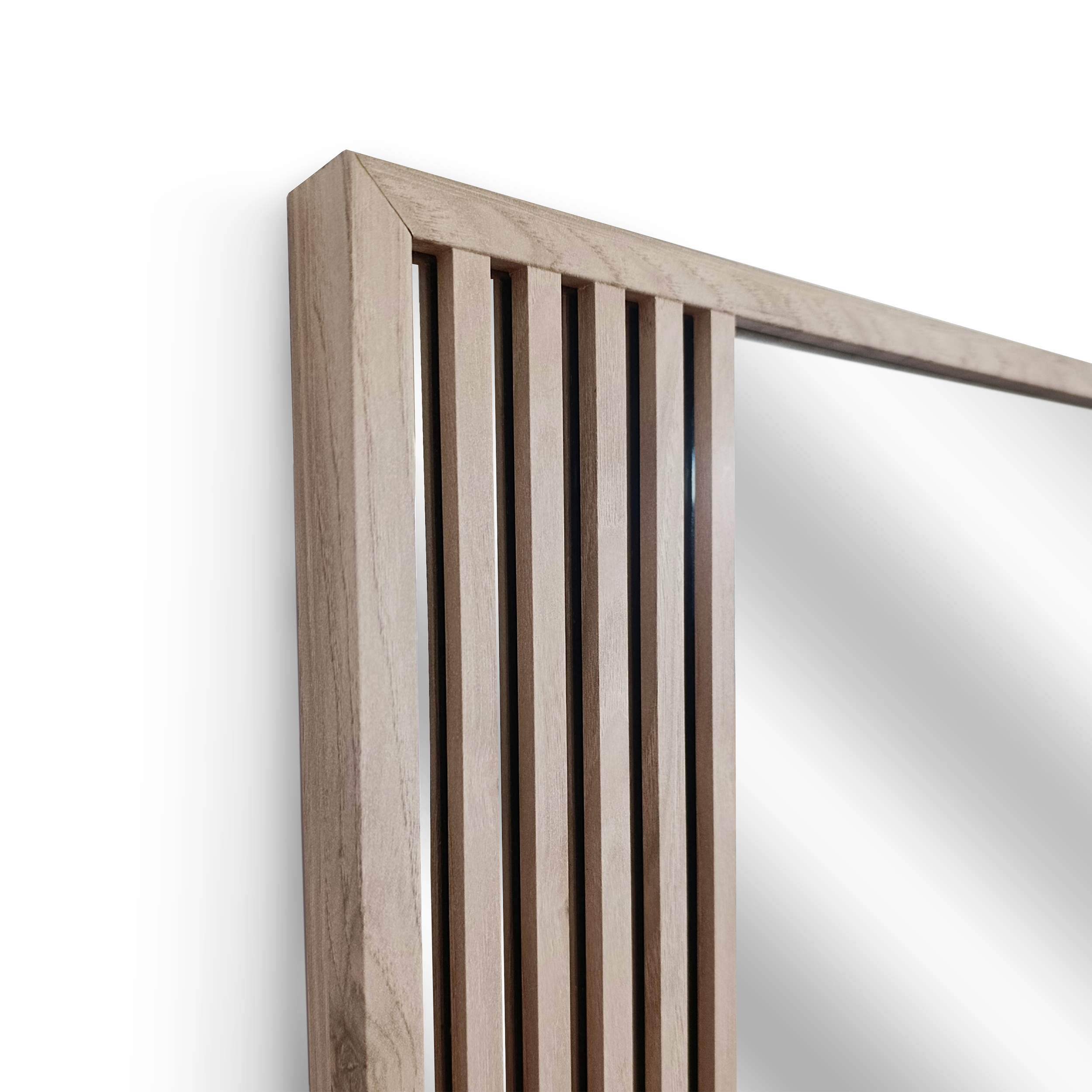 Lustro Loft Lewis Lamele brązowe 60 x 150 cm - 4