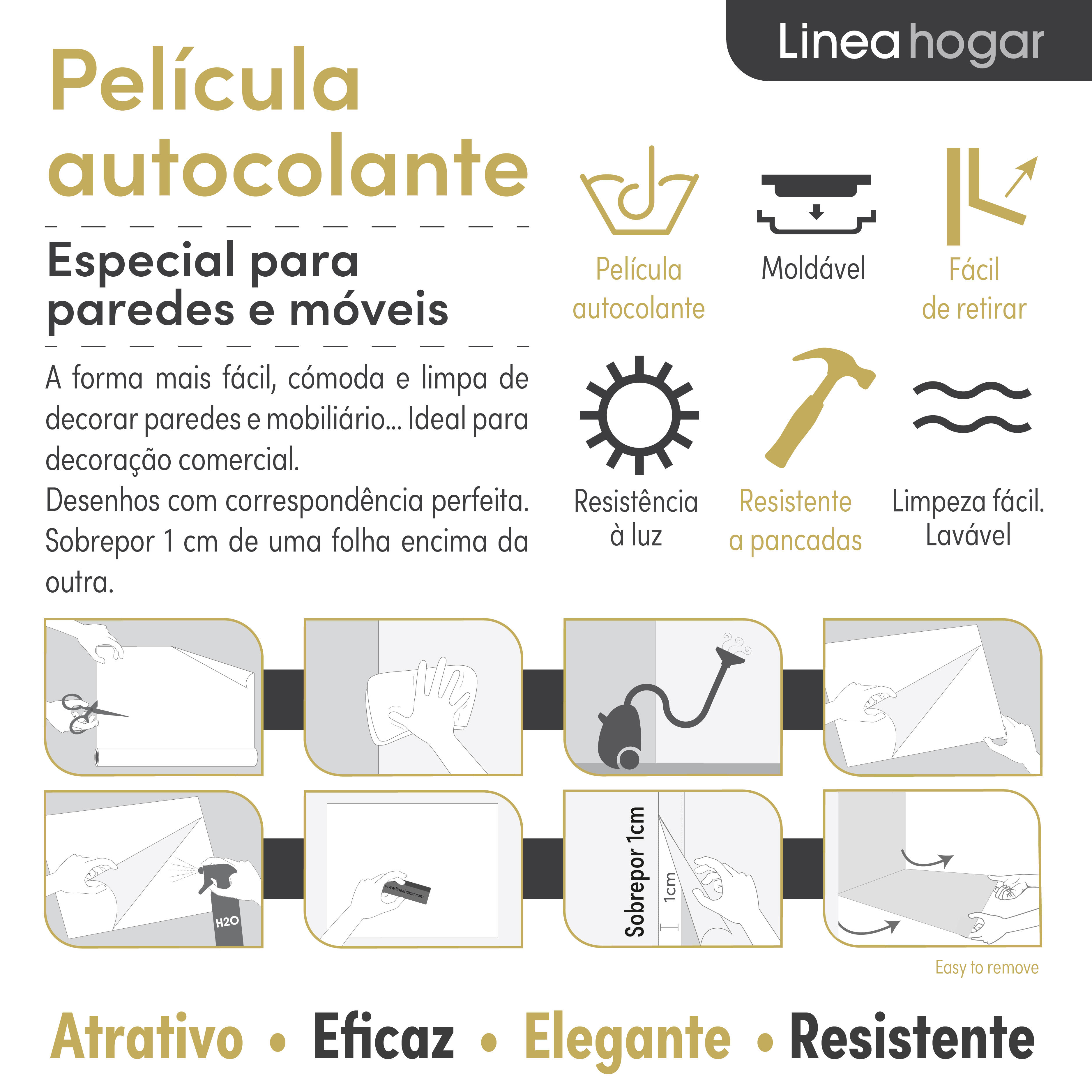 Revestimento Adesivo mural mini rolos 2,8x0,9 cm Lhd - 12