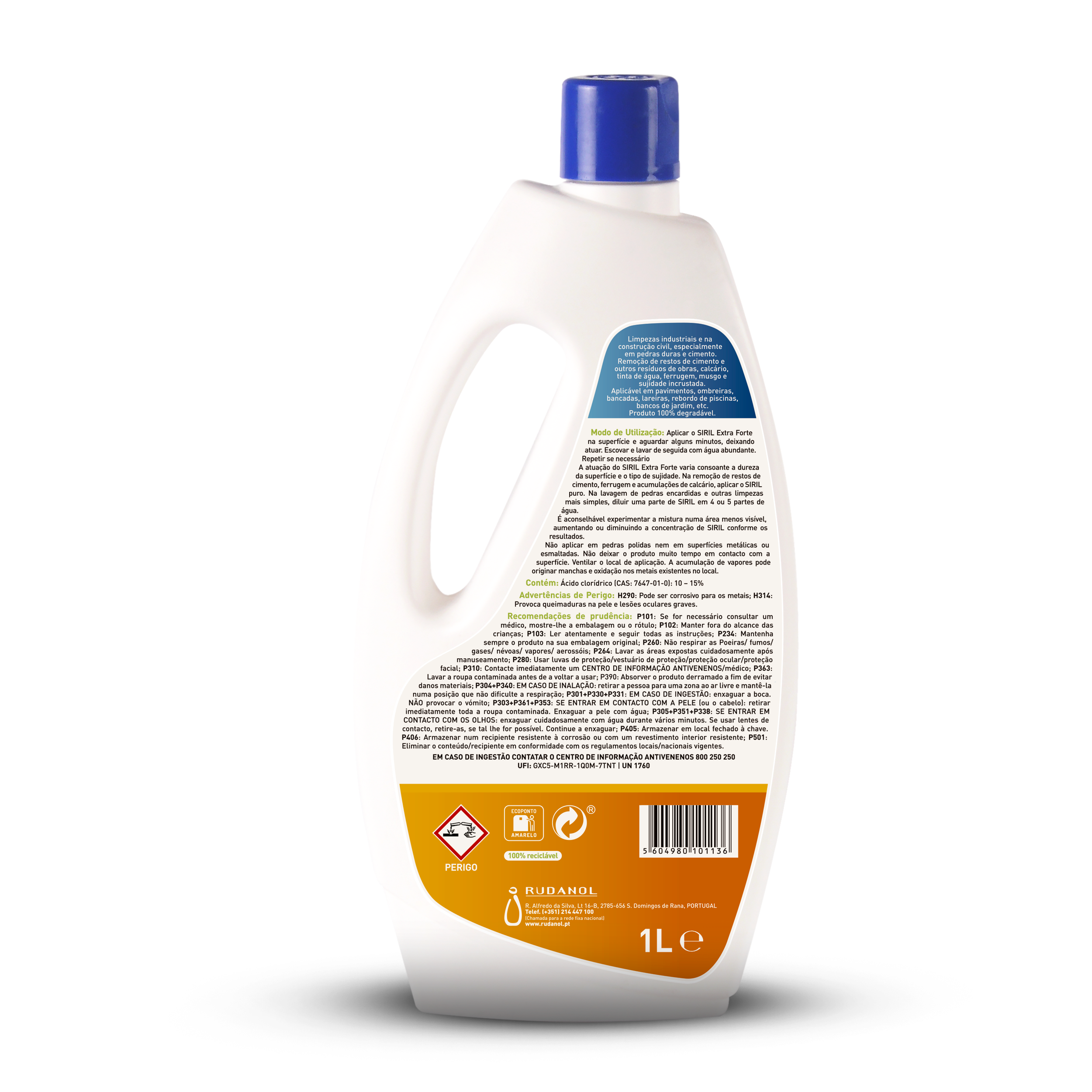Desincrustante pedras duras e cimento 1 L Siril - 4