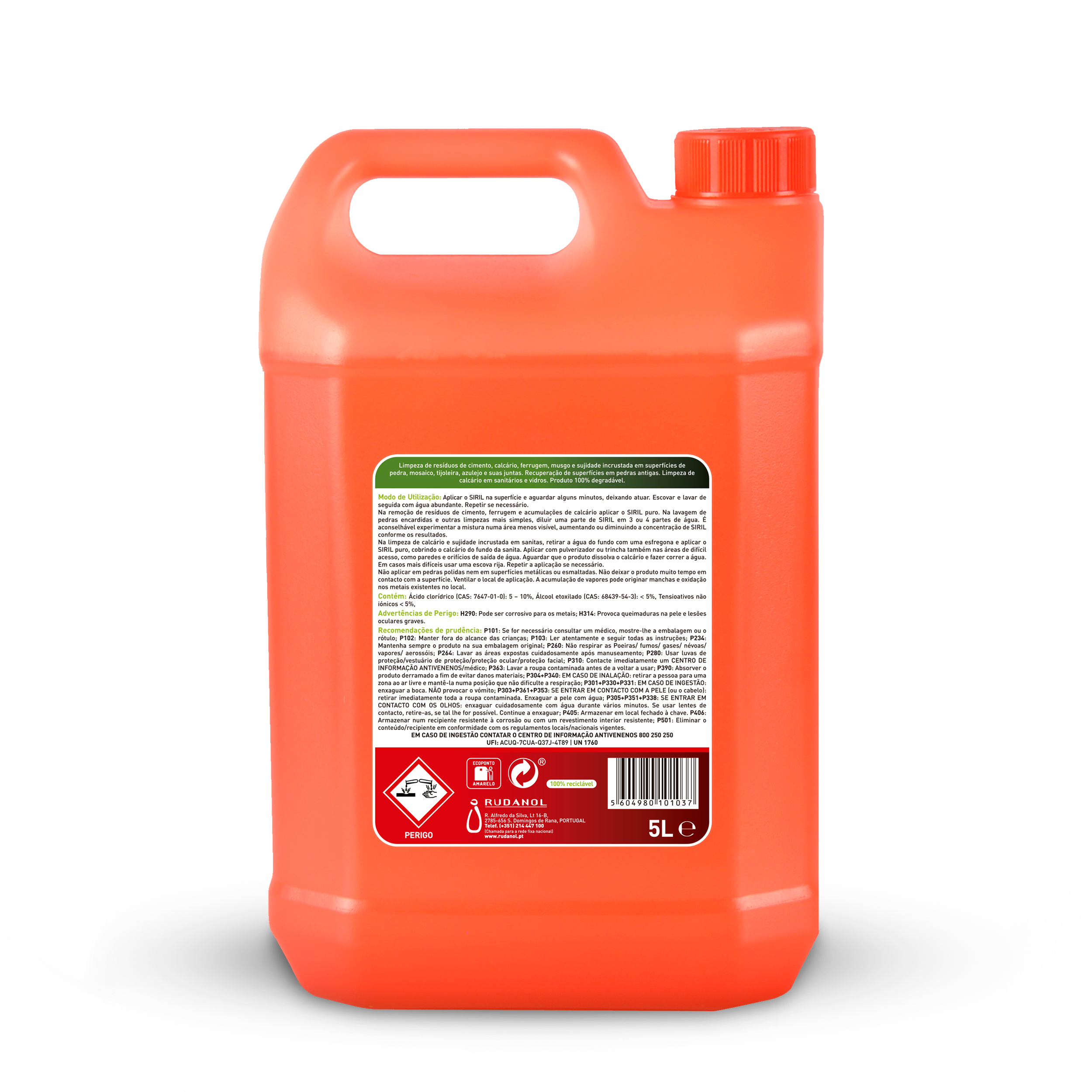 Desincrustante chão poroso 5 L Siril - 5