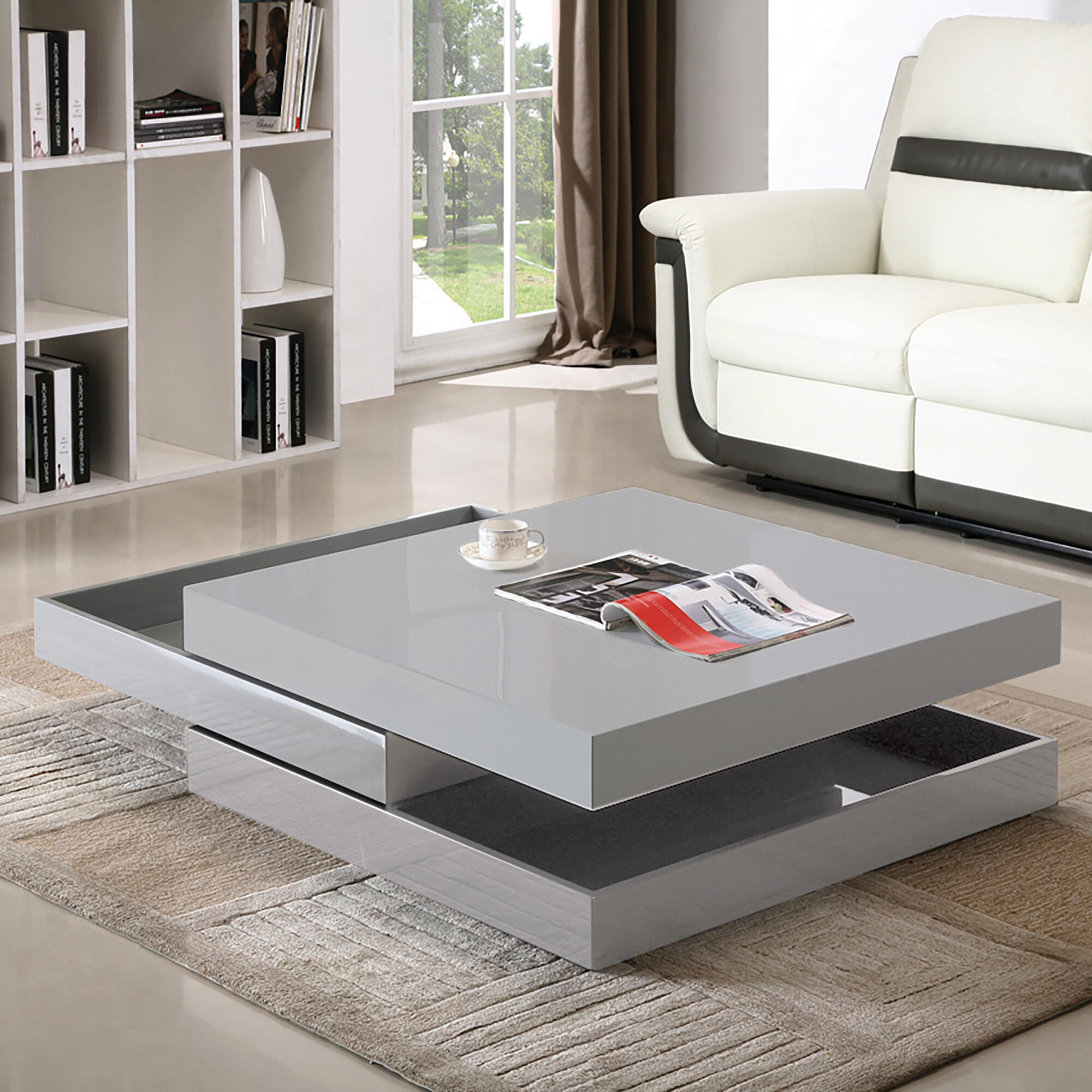 Rolo adesivo 45CMX2M BRILHO CINZENTO - 4