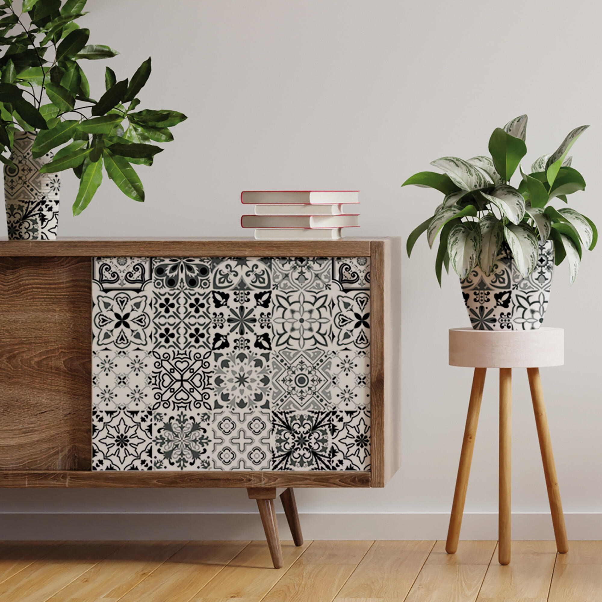 Revestimiento adhesivo mural  gris  Luso de 0.45 x 2m - 3