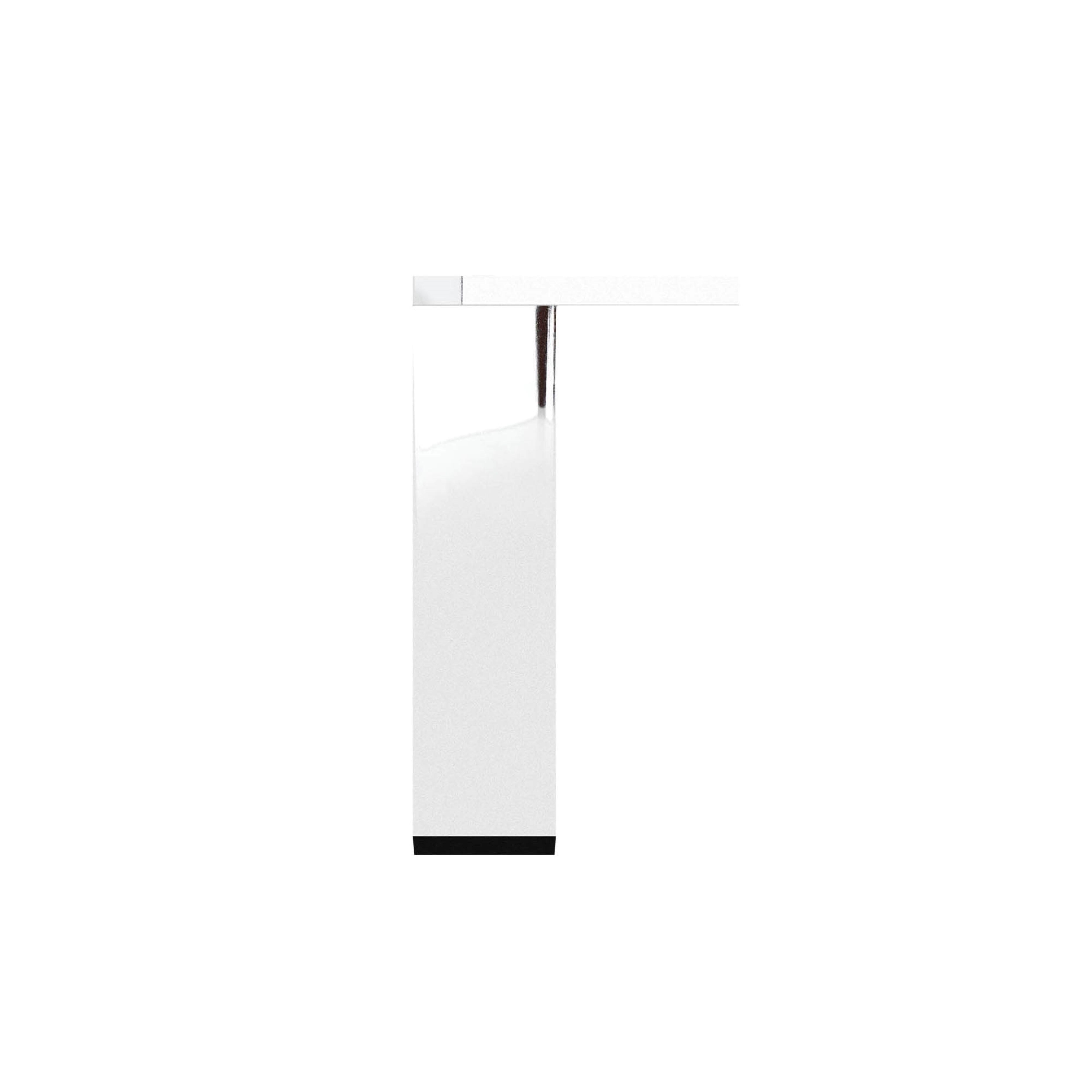 PATA MUEBLE EN PLASTICO ABS RECTANGULAR 40X40X150MM CROMO BRILLO - 2