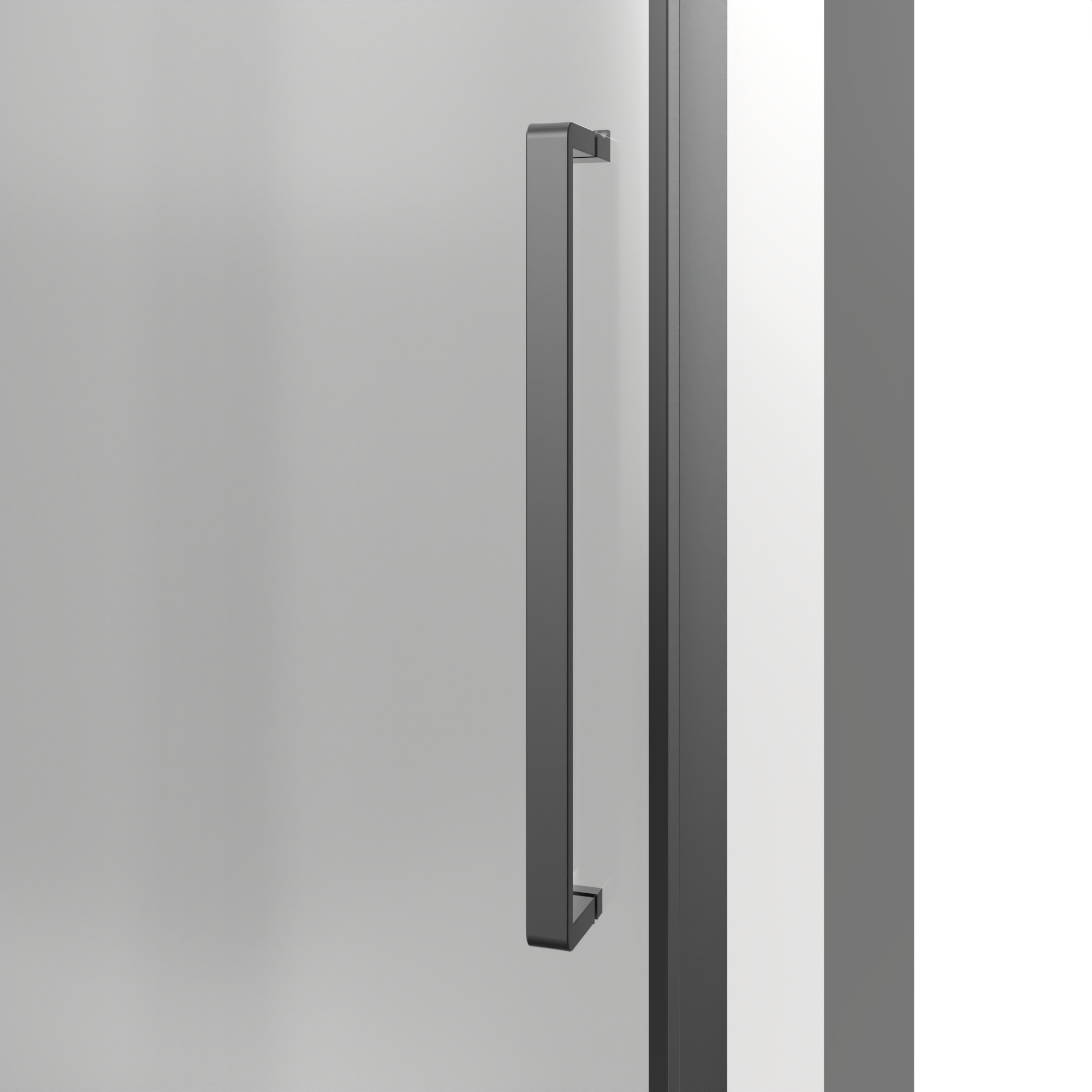 Mampara de ducha corredera 1 hoja fija + 1 puerta corredera. Perfil aluminio cromo. Ancho adaptable (139-142)x195 cm 5 mm - 5
