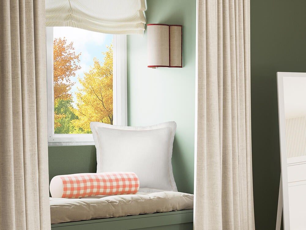 Visillo  cinta frunce, trabilla oculta New Teo  INSPIRE  beige natural de 140x280cm - 13