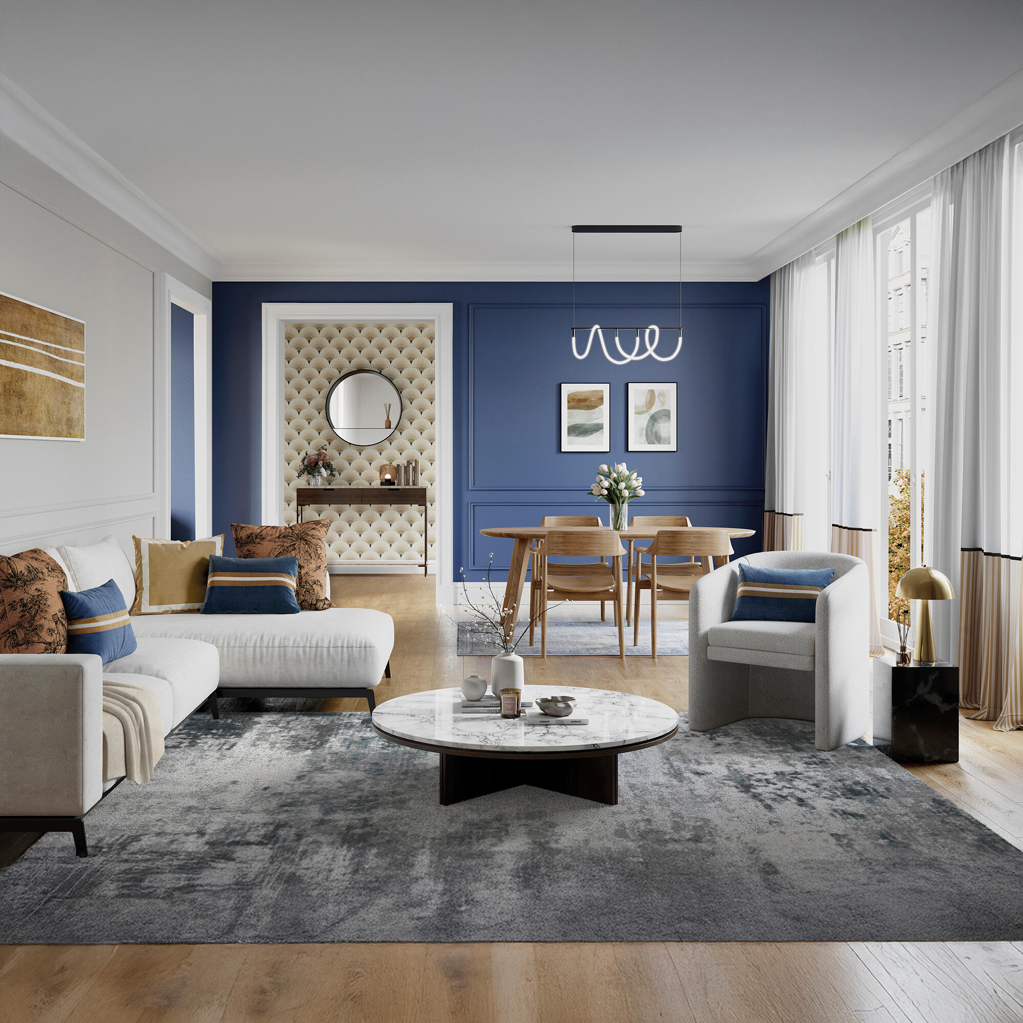 Pintura de interior ultralavable LUXENS color balsamo 0 mate 2.5L para paredes y techos - 4