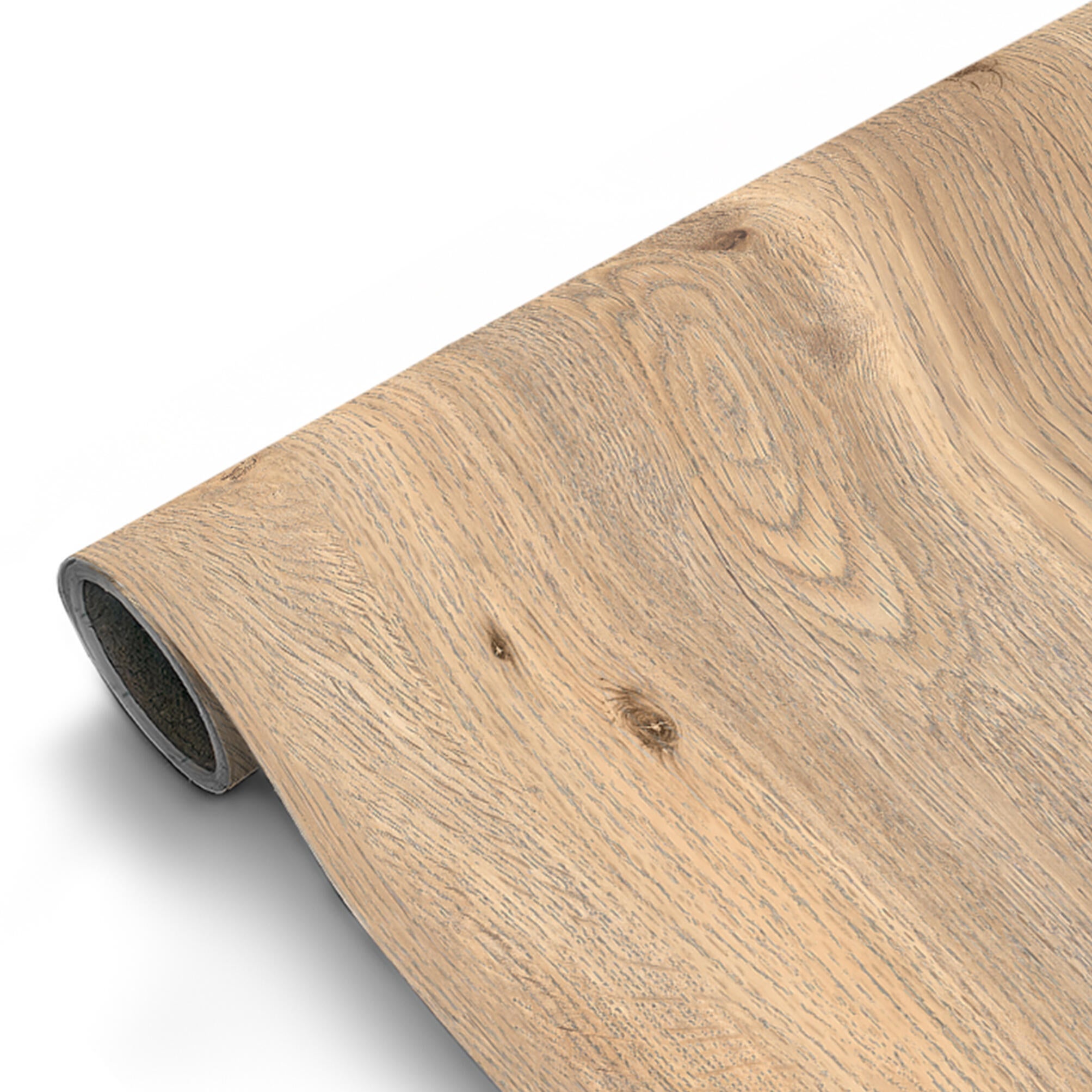 Rolo vinílico adesivo bancada cozinha Oak madeira mate 65cm x 2m natural - 5