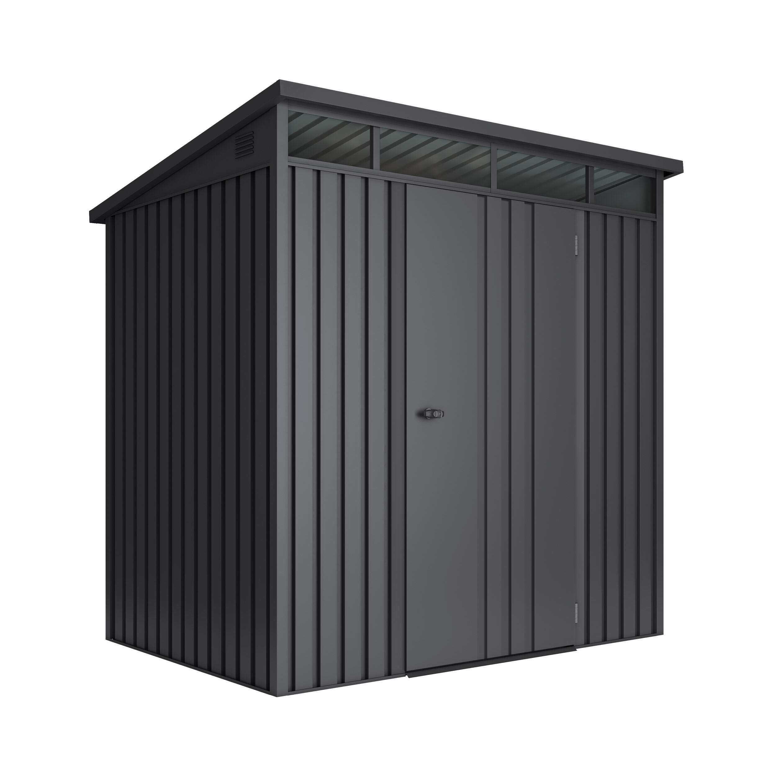 caseta de metal huntington pro s de 199x199x148 cm y 295 m2 con 04 mm espesor y puerta abatible hoggar