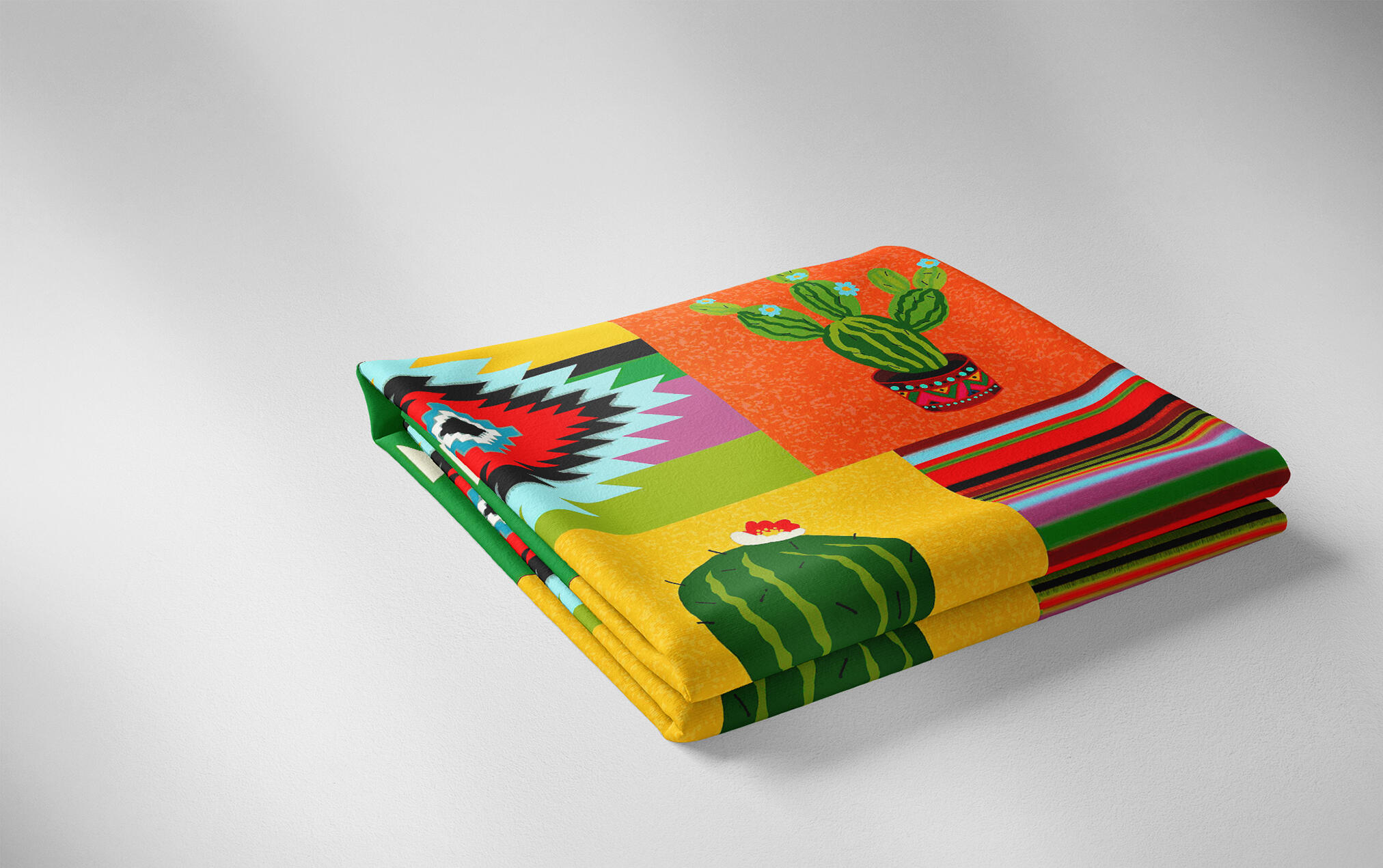 Mantel antimanchas de algodón  y poliéster Jalisco de 200x140 cm multicolor - 3