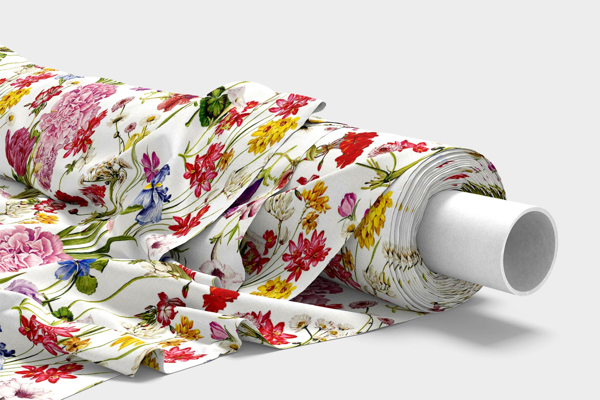 Mantel antimanchas de algodón  y poliéster Flowers de 200x140 cm multicolor
 - 4