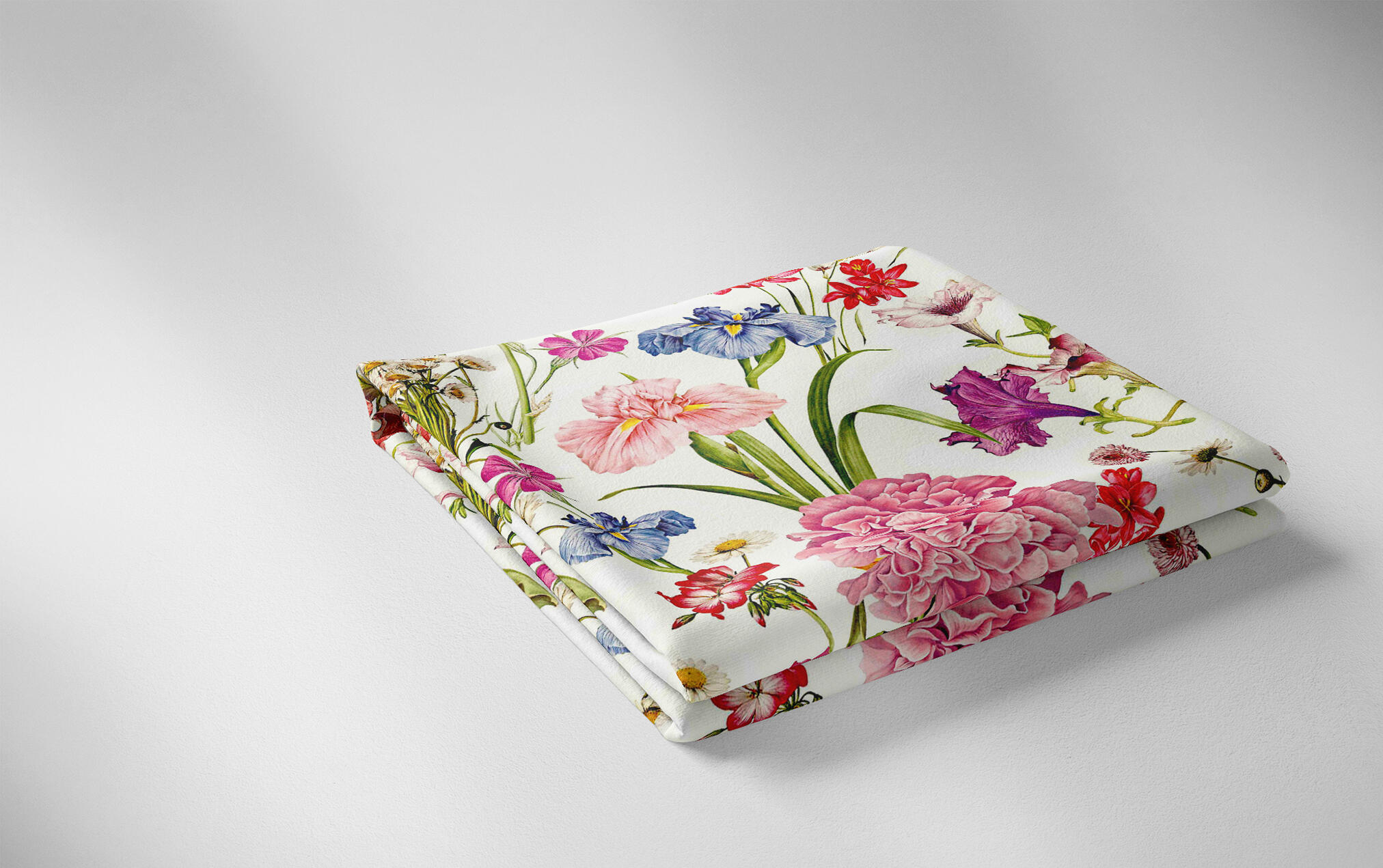 Mantel antimanchas de algodón  y poliéster Flowers de 200x140 cm multicolor
 - 3