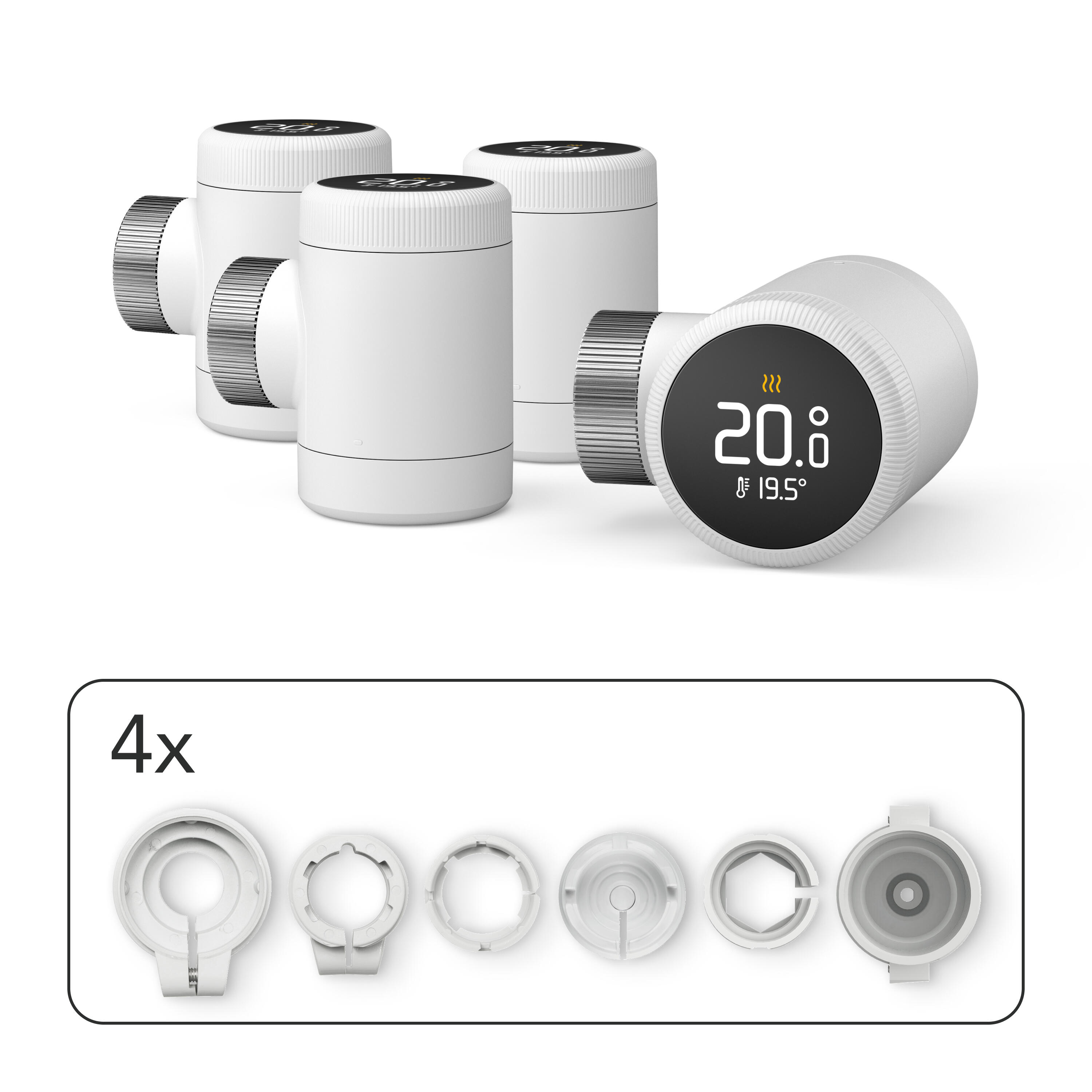 Lot de 4 têtes thermostatiques connectées TADO X - 5
