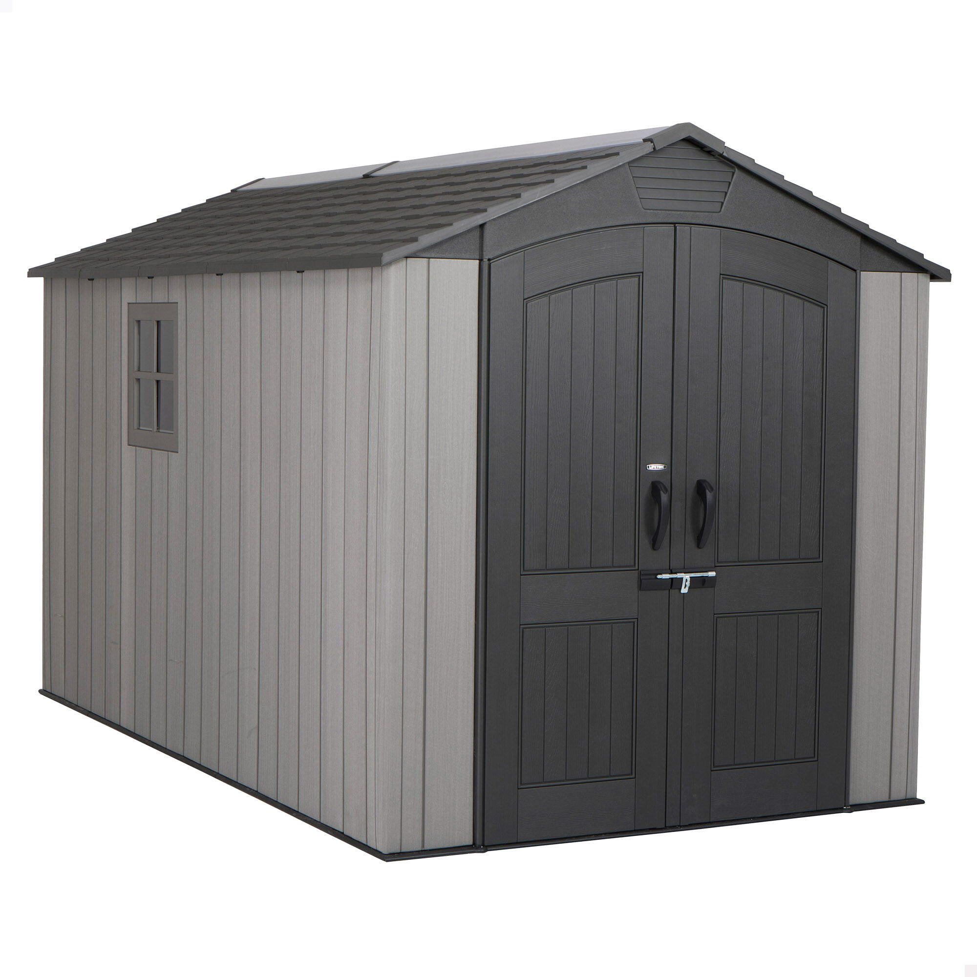 caseta de resina 92319 de 207x228x355 cm y 78 m2 con 254 mm espesor y doble puerta lifetime