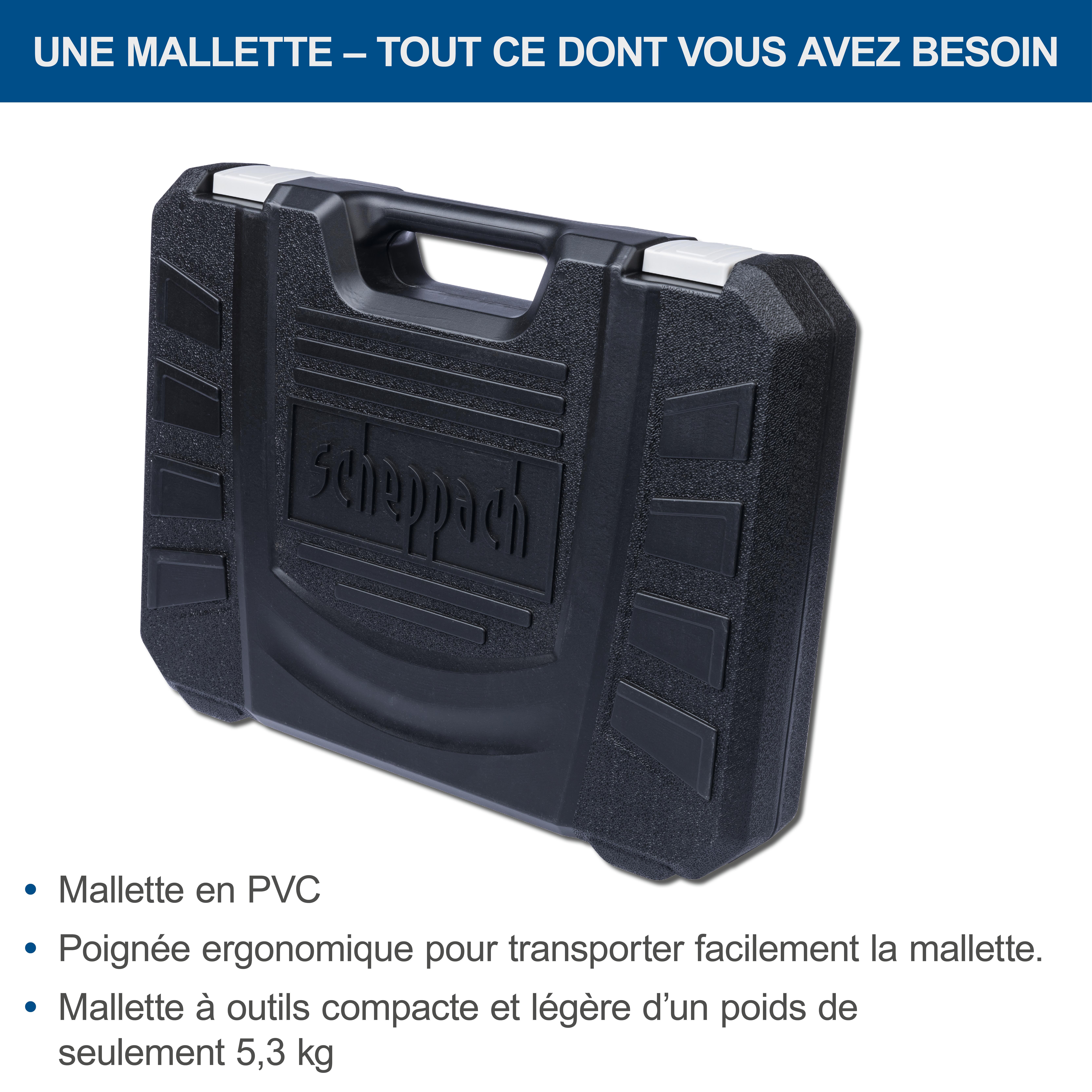 Composition de 97outils + malette en plastique SCHEPPACH - 5