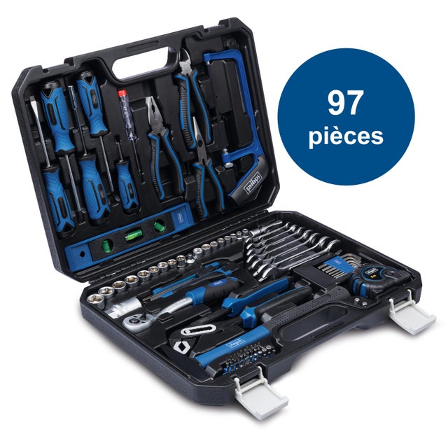 Composition de 97outils + malette en plastique SCHEPPACH