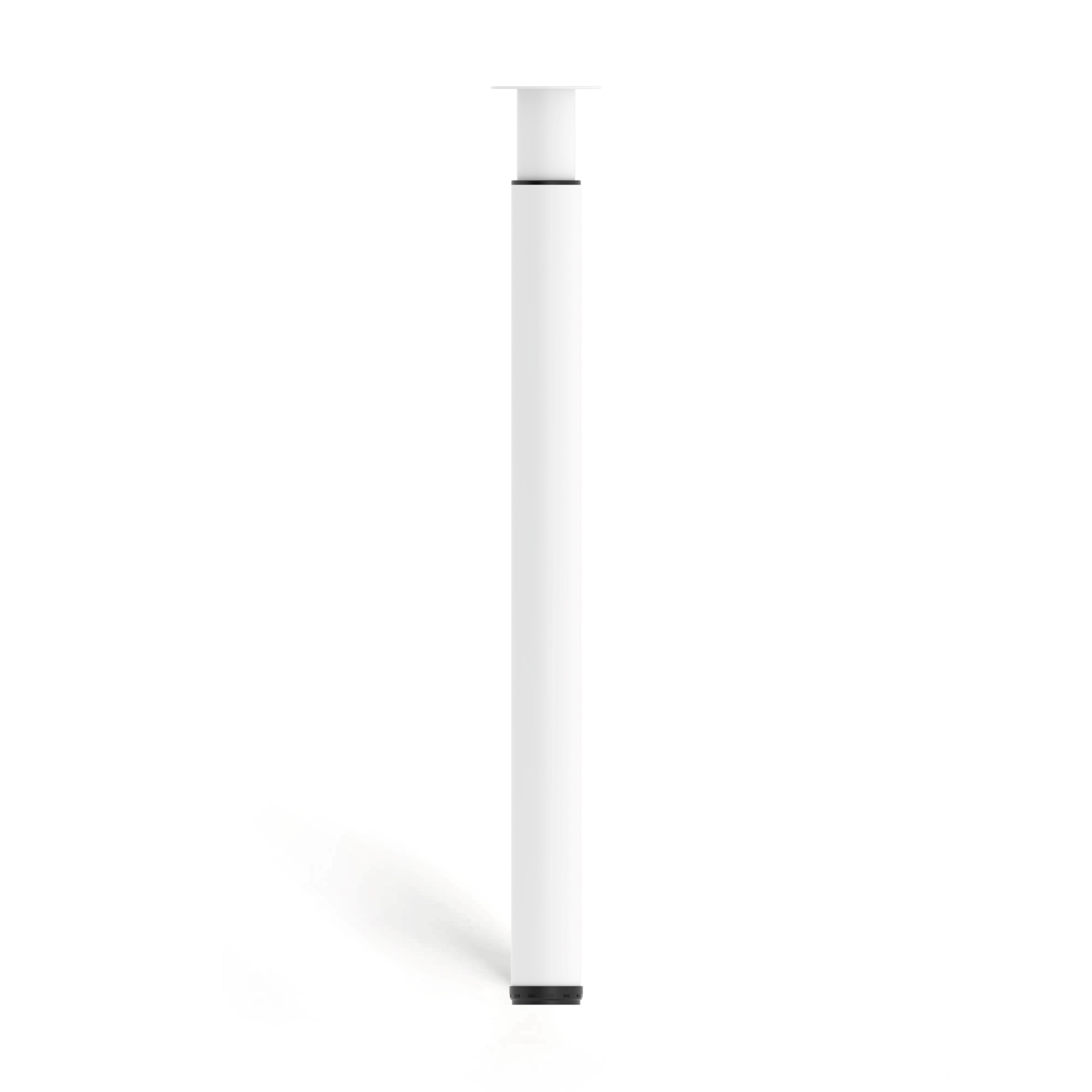 PATA MUEBLE METAL EXTENSIBLE REDONDA  710-1100MM BLANCA. 1UD - 7